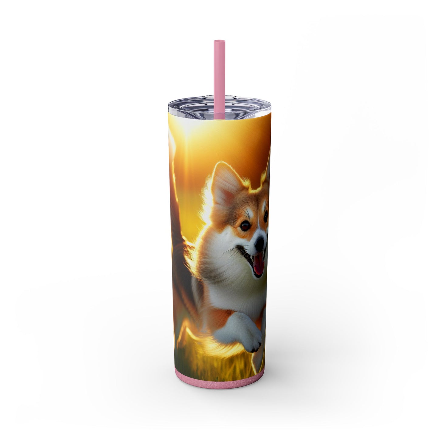 Norwegian Lundehund Tumbler with Straw, 20oz