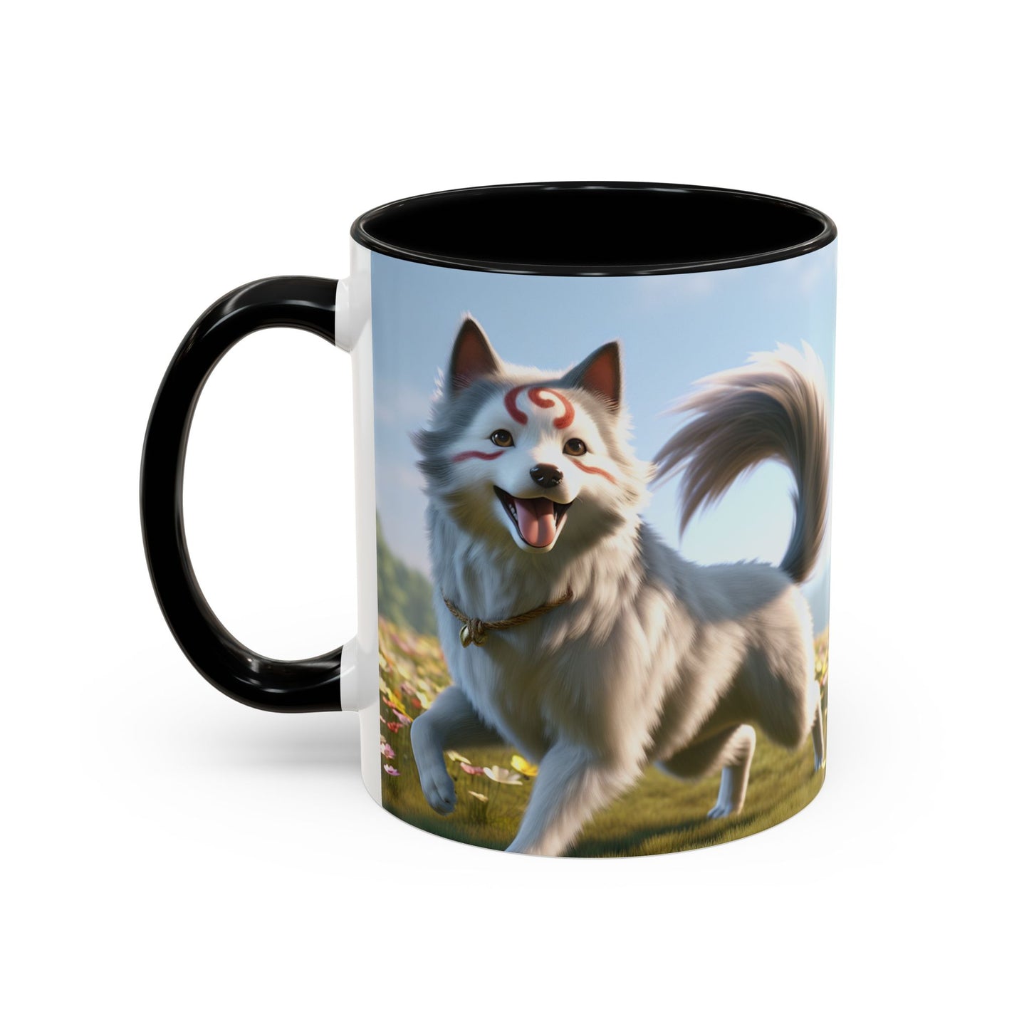 Cadabomb Okami Accent Coffee Mug - Perfect Gift for Dog Lovers