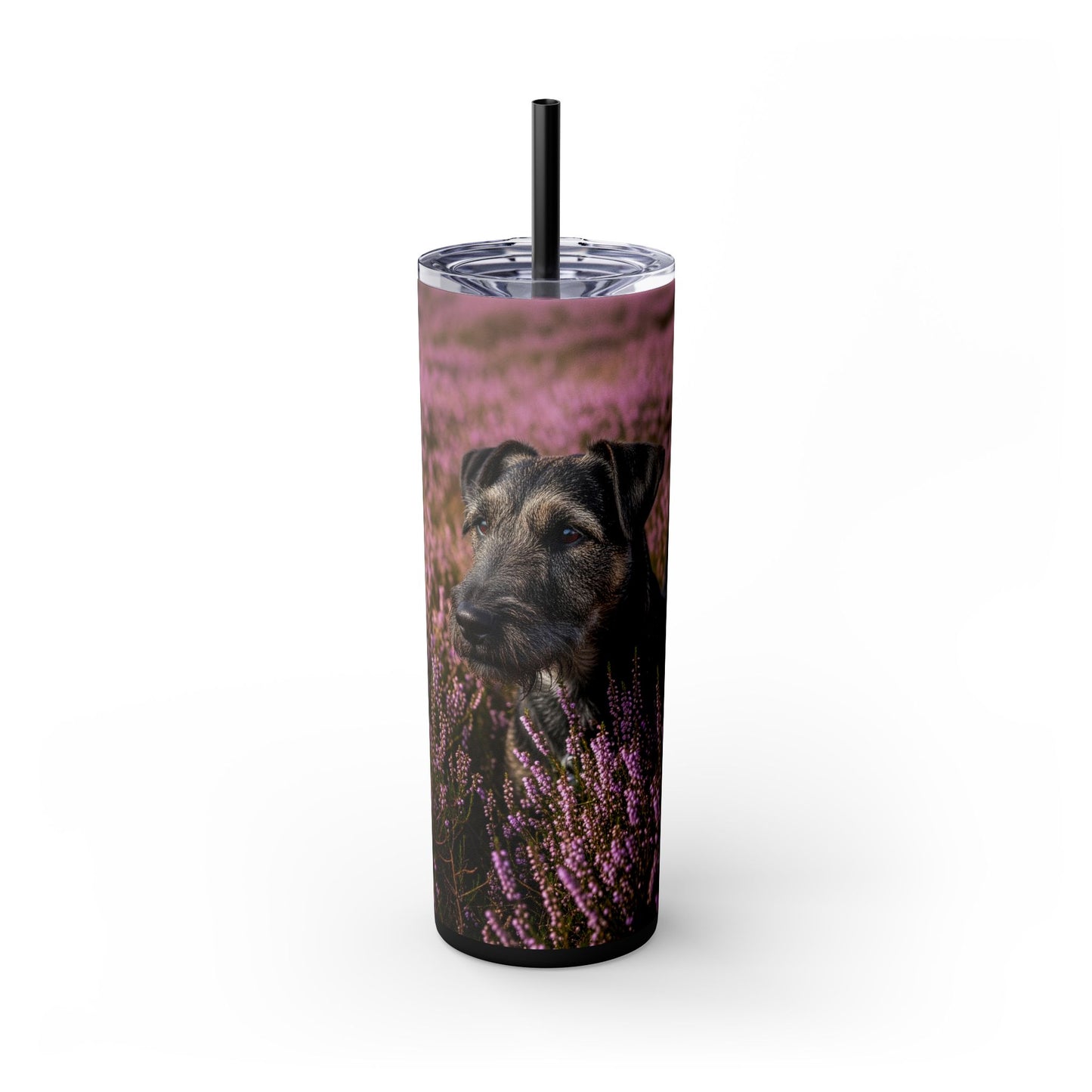 Glen of Imaal Terrier Skinny Tumbler with Straw, 20oz