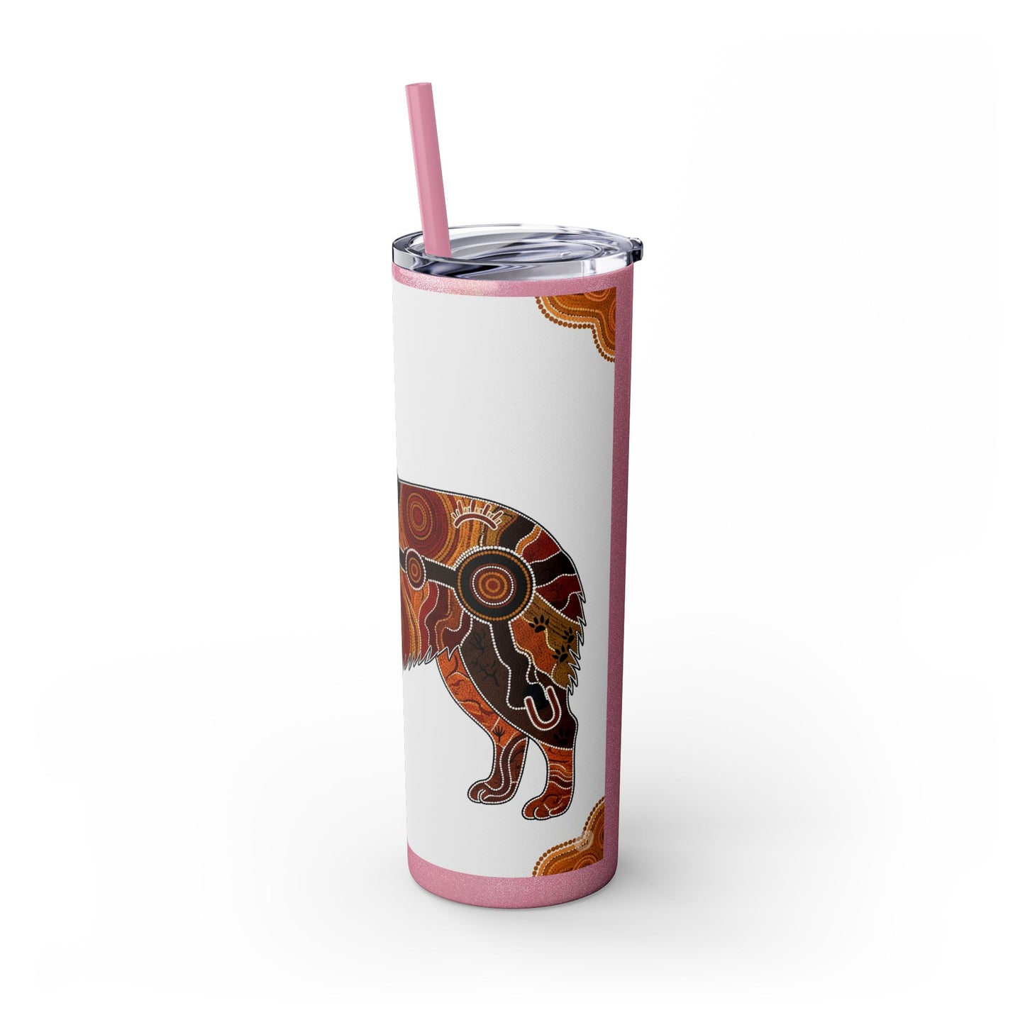 Australian Shepherd Skinny Tumbler with Straw, 20oz
