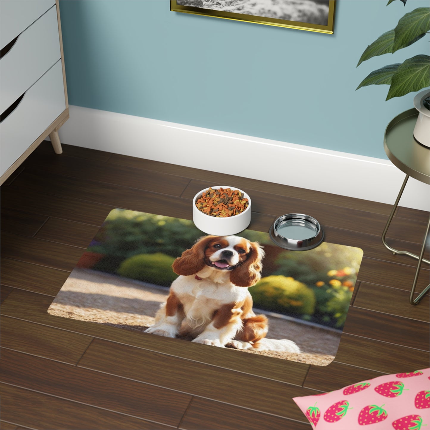 Pet Food Mat (12x18) - King Charles Spaniel