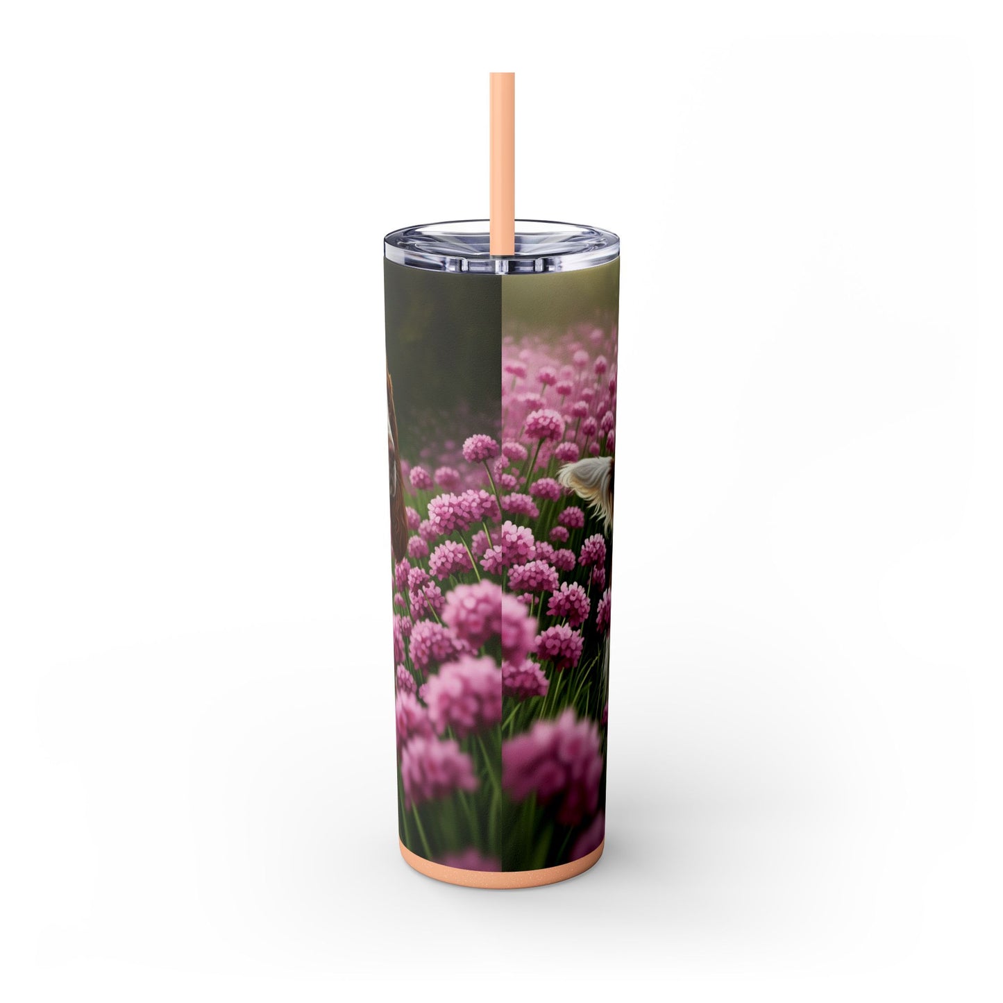 English Springer Spaniel Skinny Tumbler with Straw, 20oz