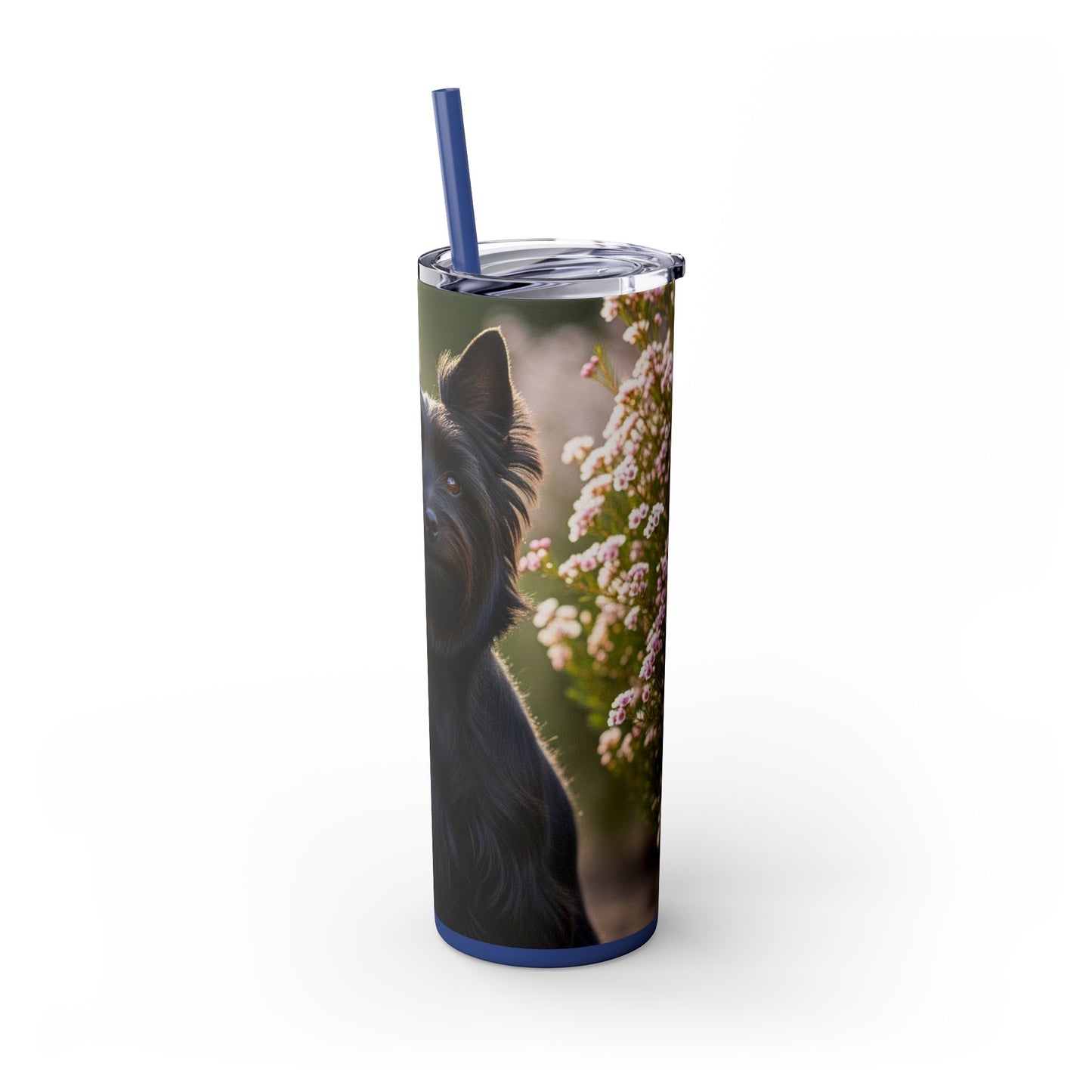 Australian Silky Terrier Tumbler with Straw, 20oz