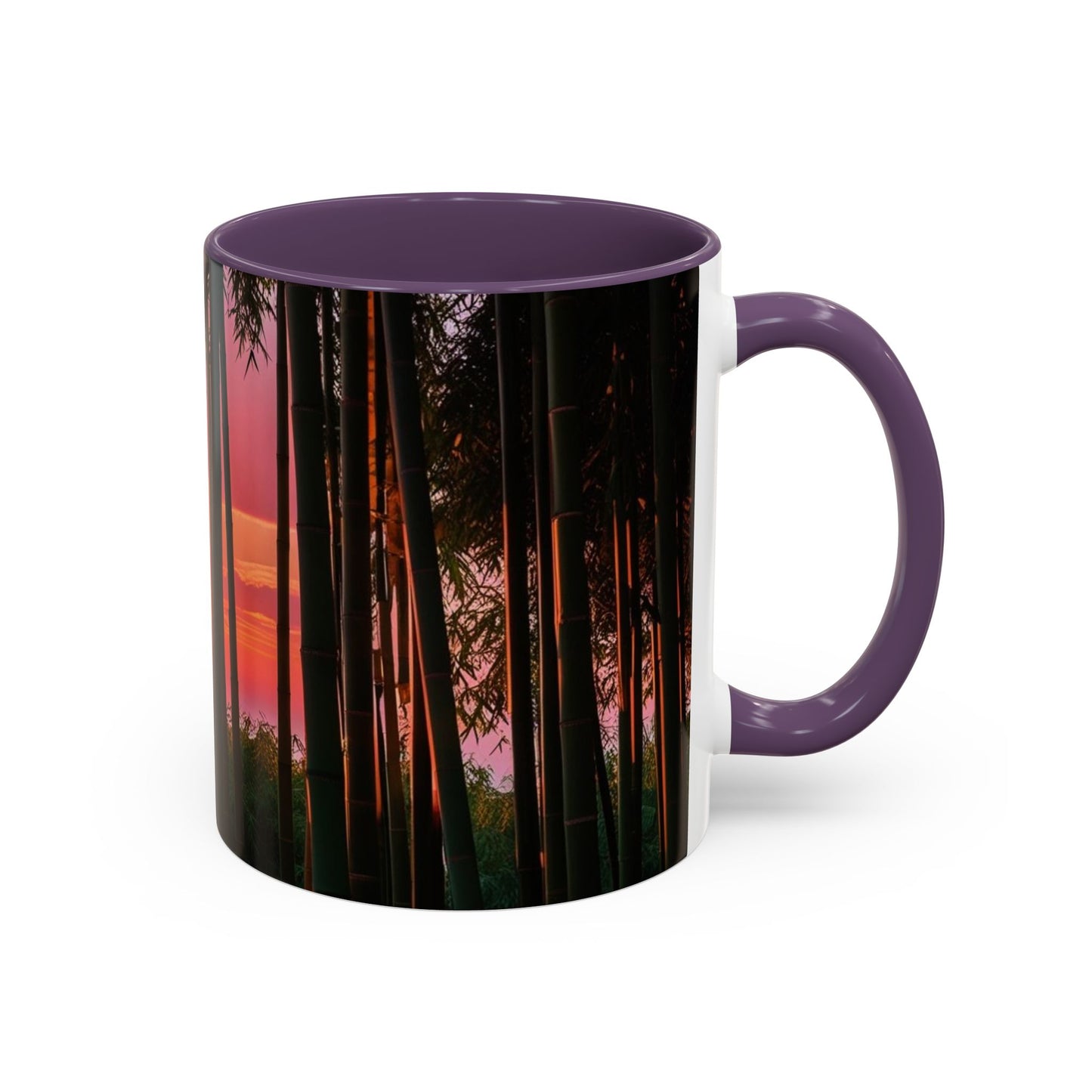 Bamboo Forest Sunrise Accent Coffee Mug - Perfect Gift for Dog Lovers