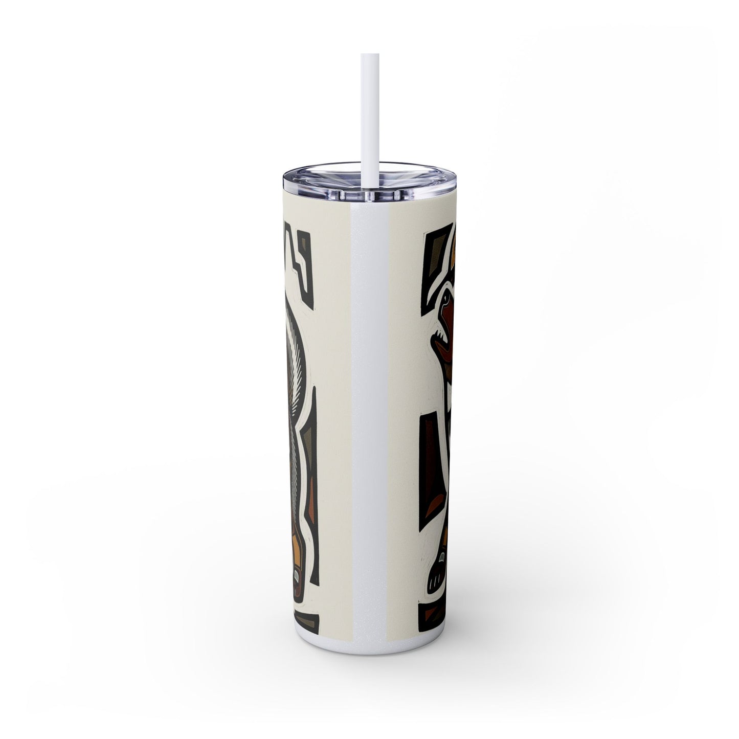 Canadian Eskimo Dog Tumbler with Straw, 20oz
