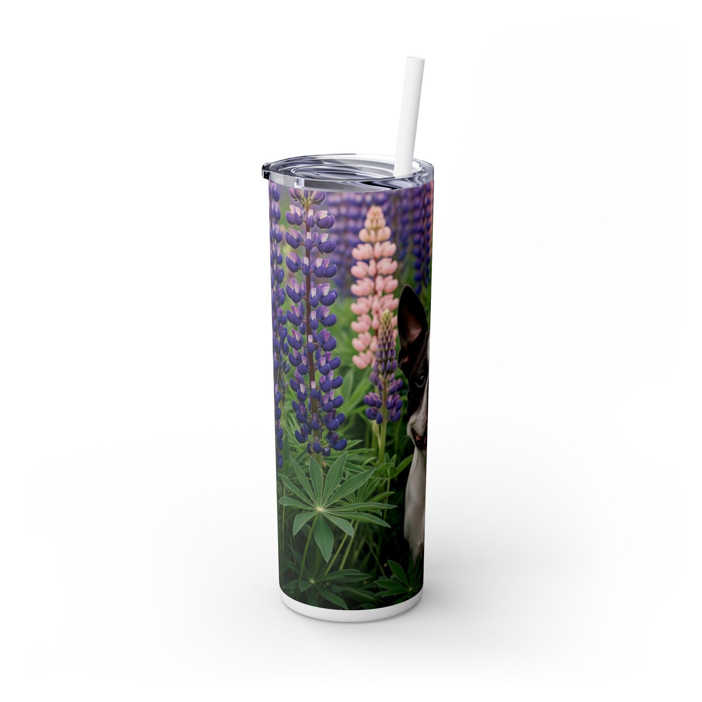 Boston Terrier Tumbler with Straw, 20oz