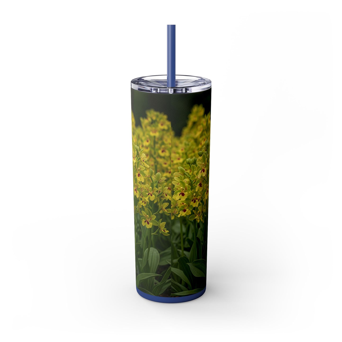 Basenji Skinny Tumbler with Straw, 20oz
