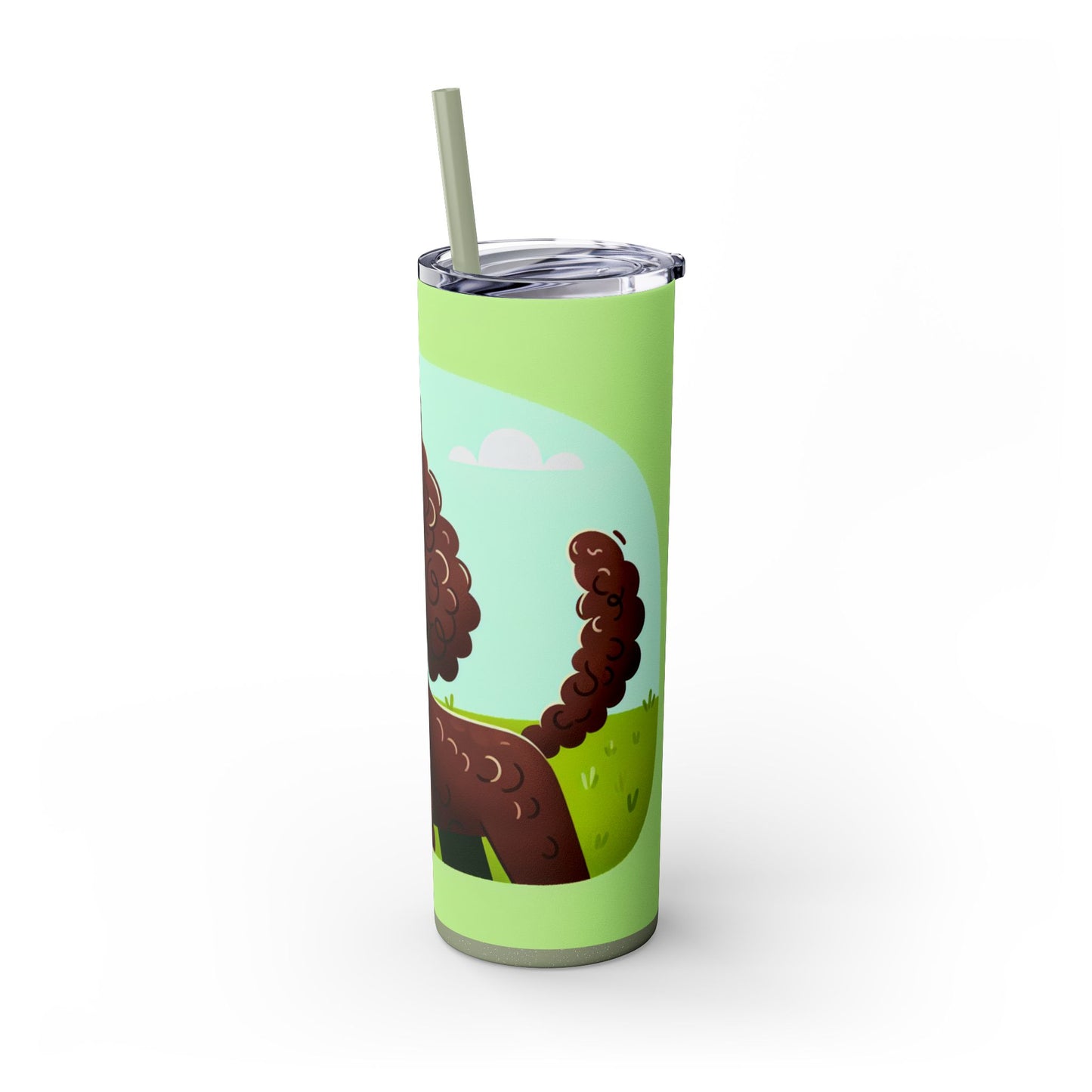 Irish Water Spaniel Tumbler with Straw, 20oz