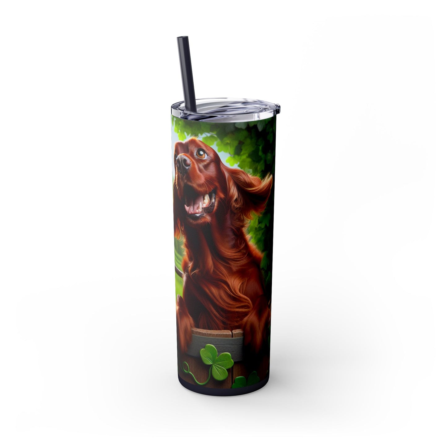 Irish Setter Tumbler with Straw, 20oz