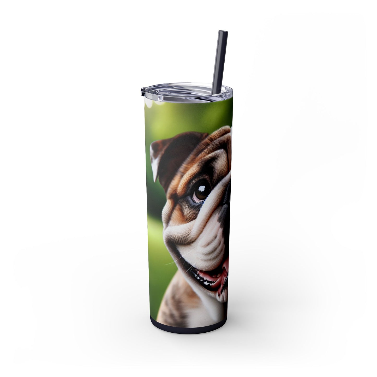British Bulldog Tumbler with Straw, 20oz