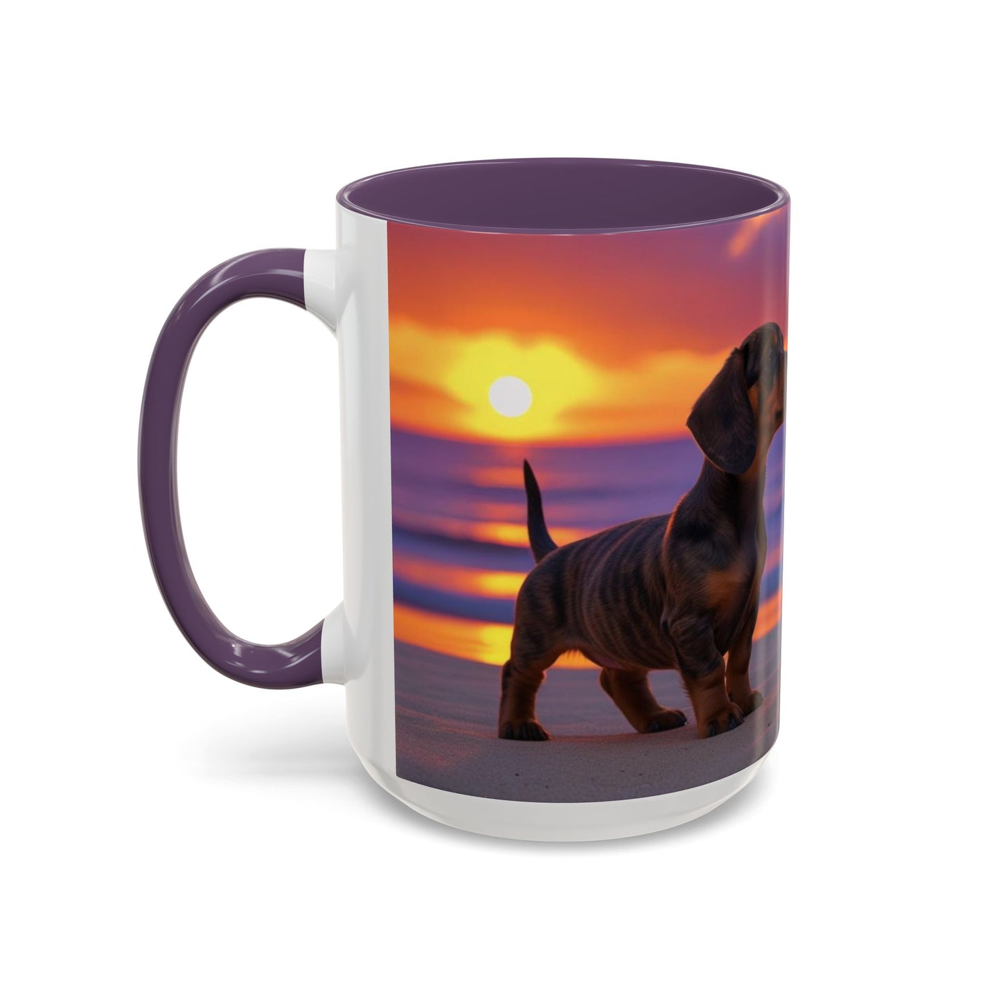 Dachshund Love Accent Coffee Mug - Perfect Gift for Dog Lovers