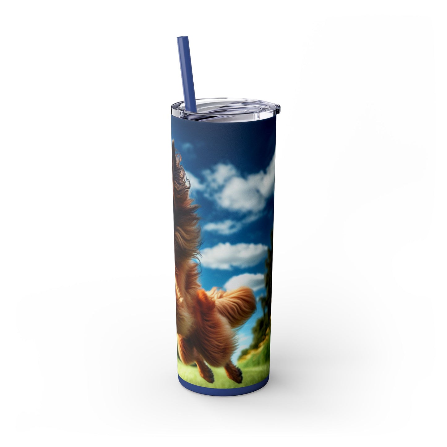 Belgian Shepherd Dog Laekenois Tumbler with Straw, 20oz