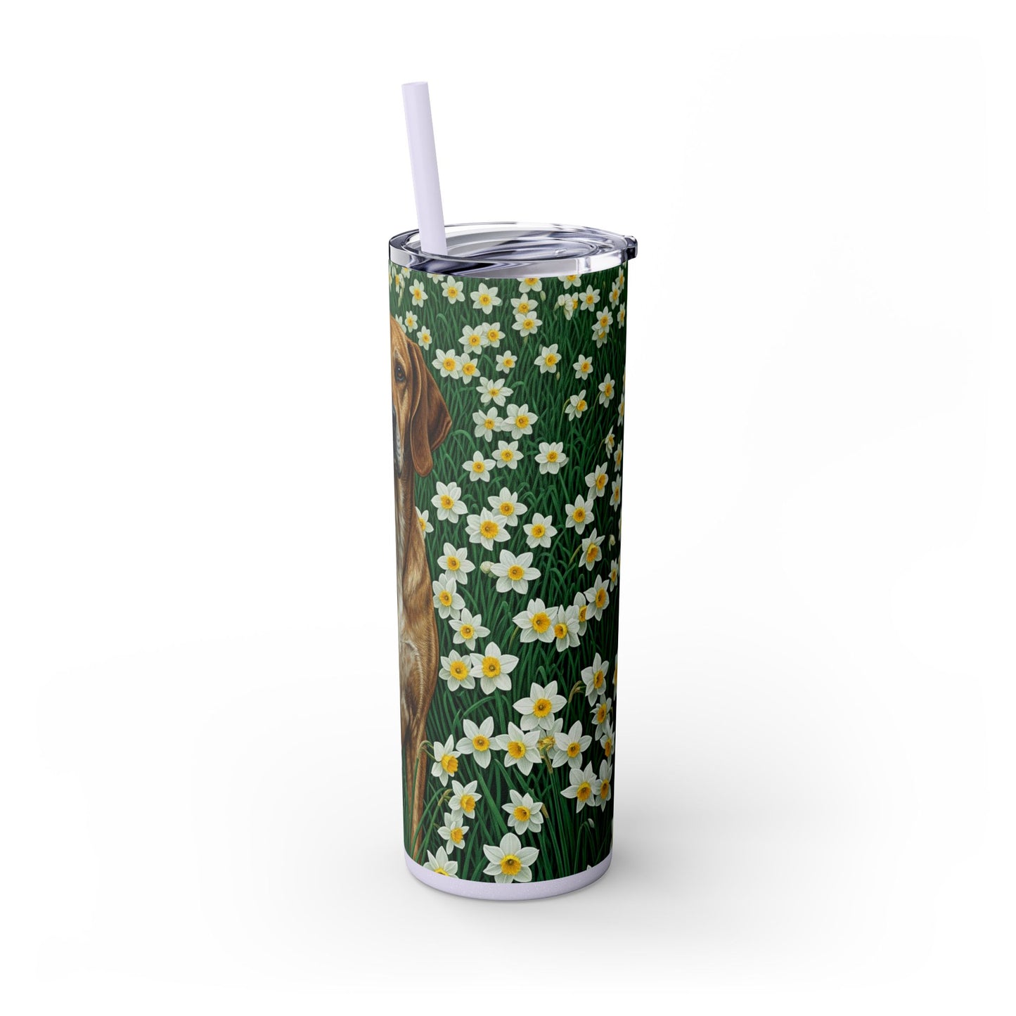 Porcelaine Tumbler with Straw, 20oz