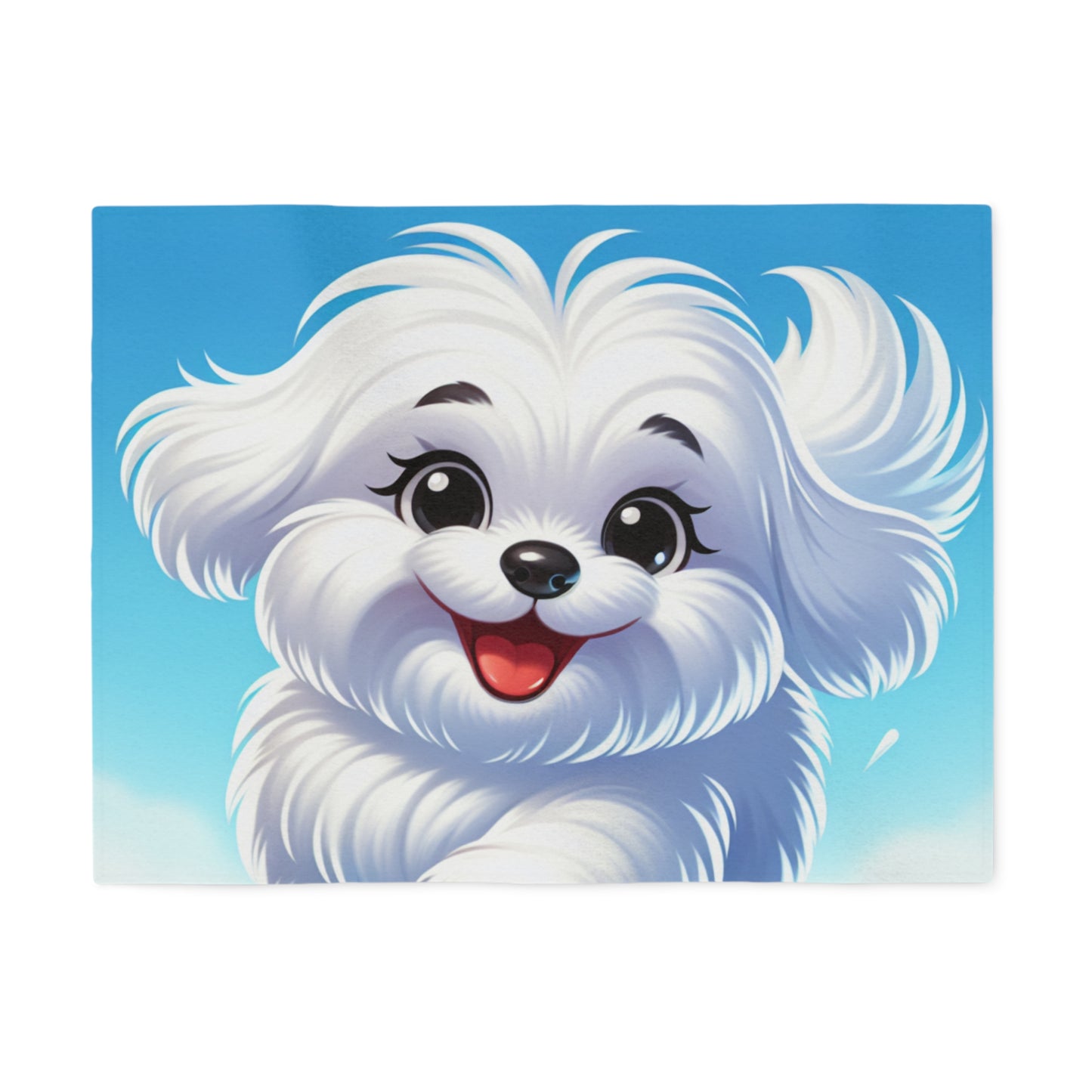 Maltese Sweatshirt Blanket