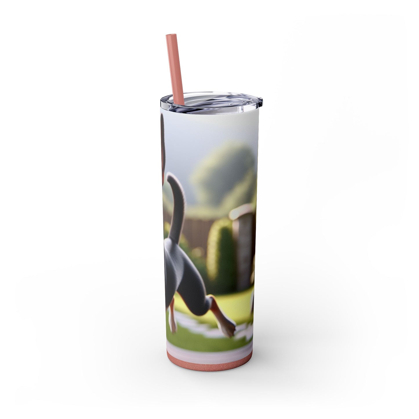 Rat Terrier Tumbler with Straw, 20oz