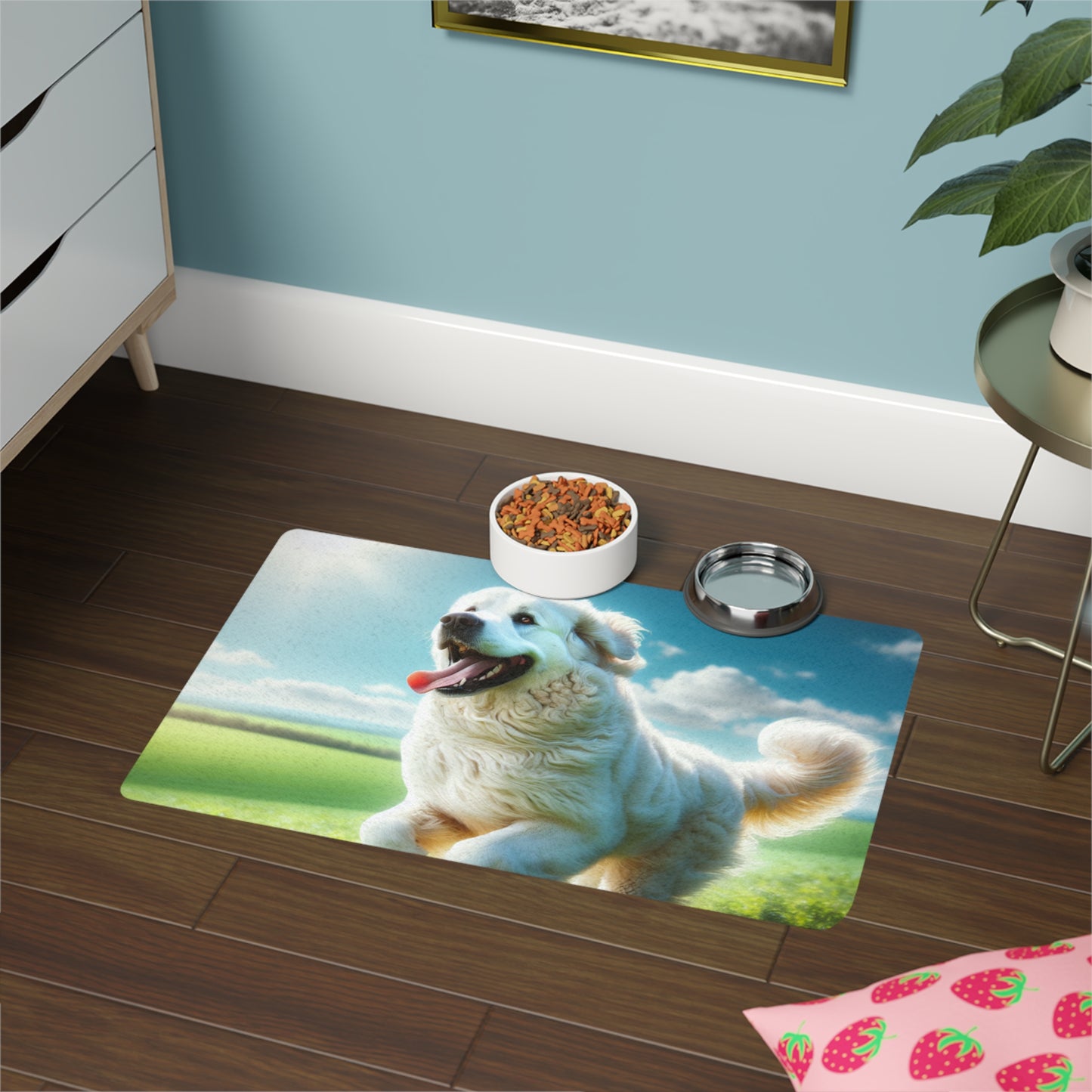Pet Food Mat (12x18) - Kuvasz