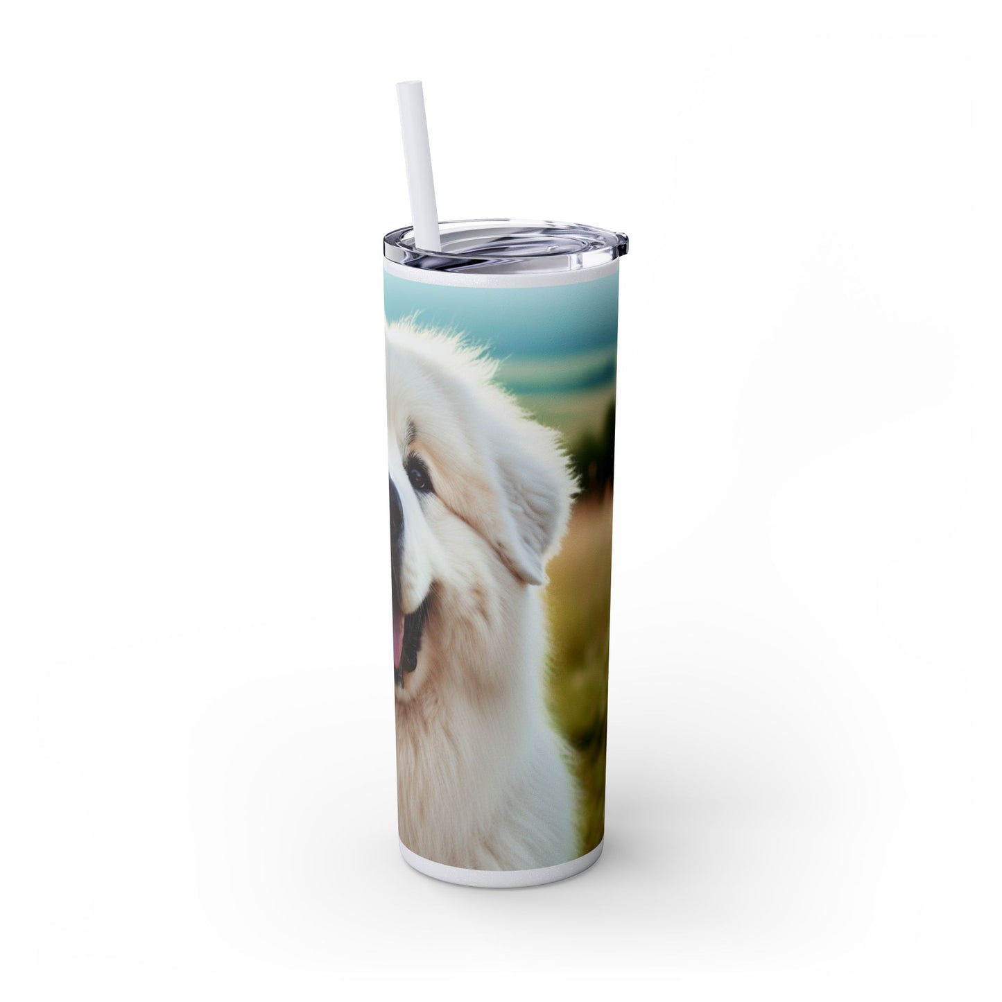 Great Pyrenees Tumbler with Straw, 20oz