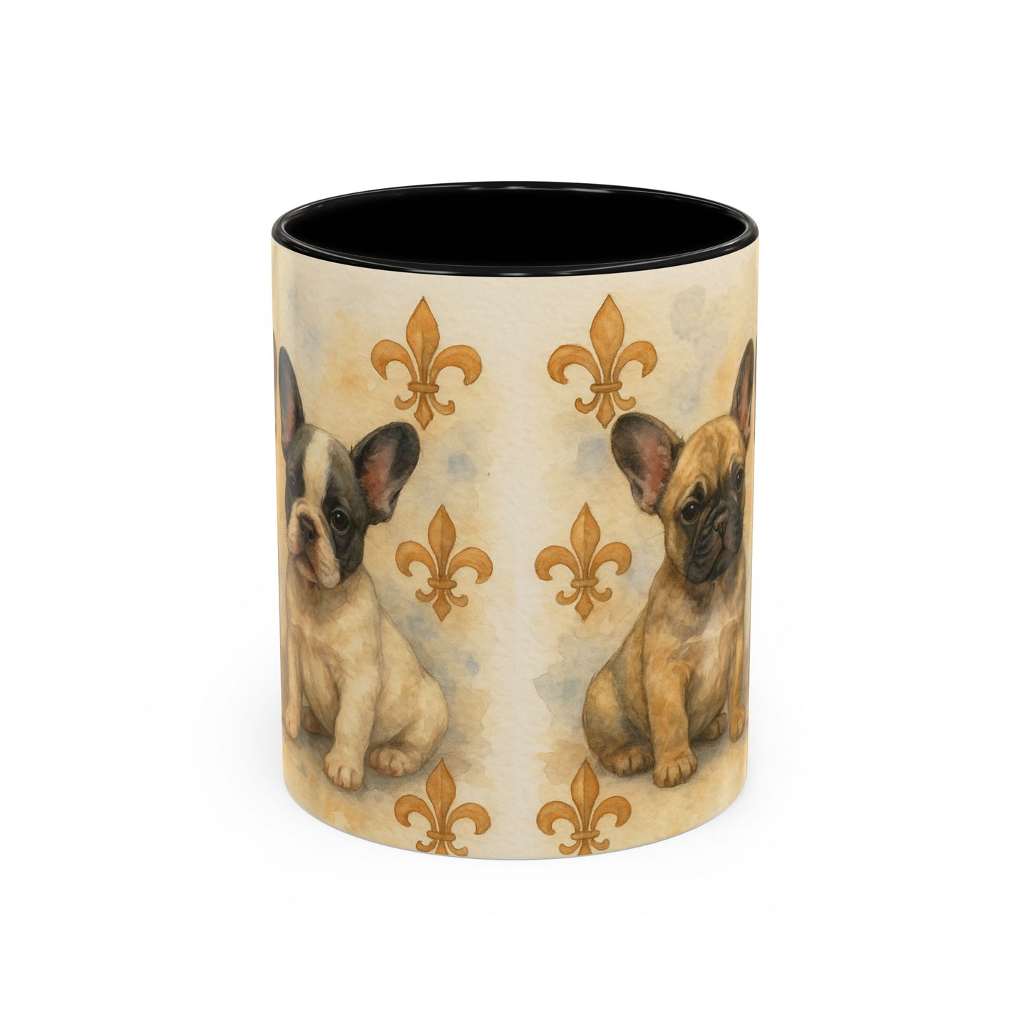 French Bulldog puppies Accent Coffee Mug - Perfect Gift for Dog Lovers