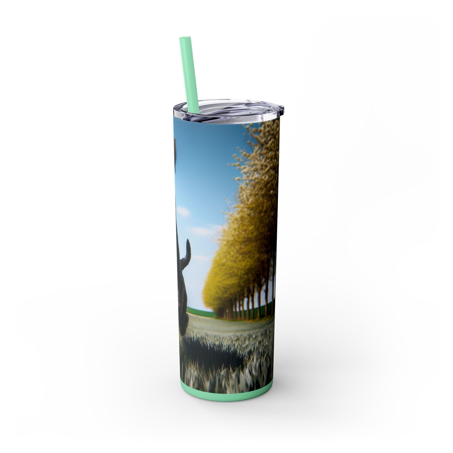 Giant Schnauzer Tumbler with Straw, 20oz