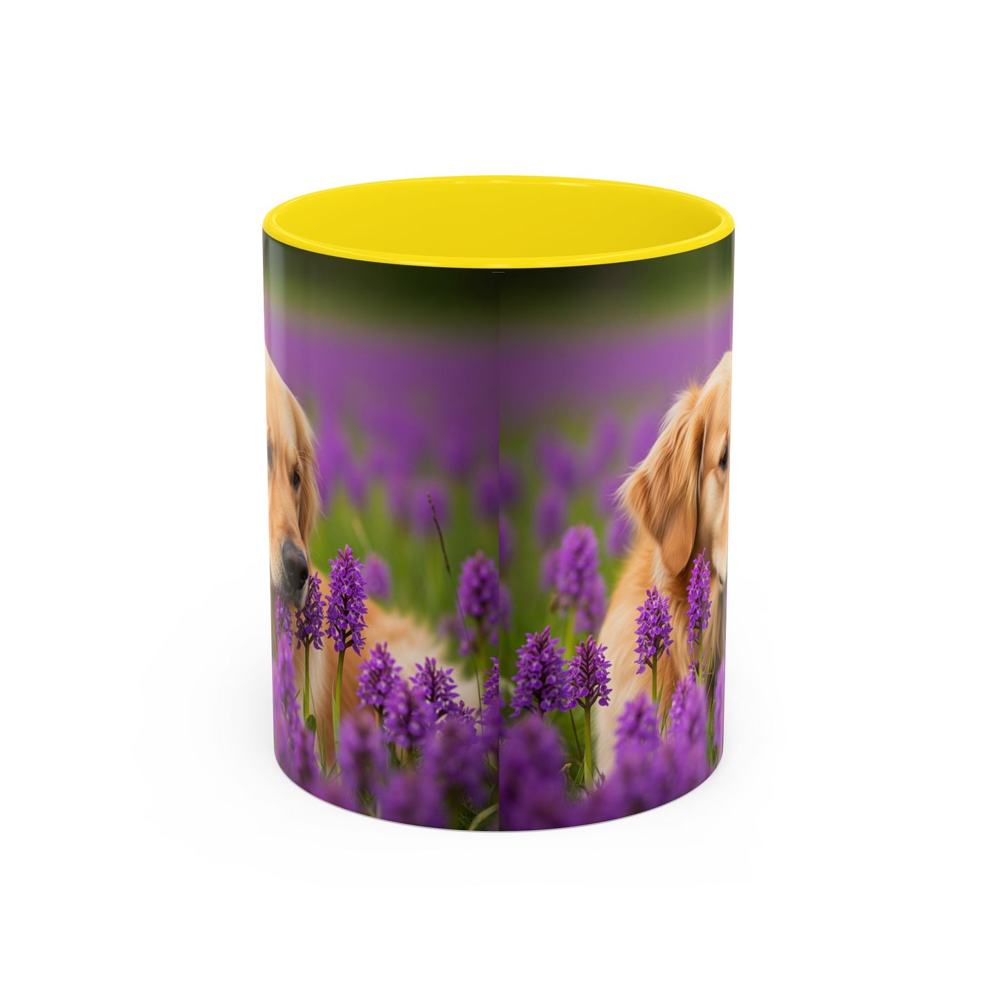 Golden Retriever Accent Coffee Mug - Perfect Gift for Dog Lovers