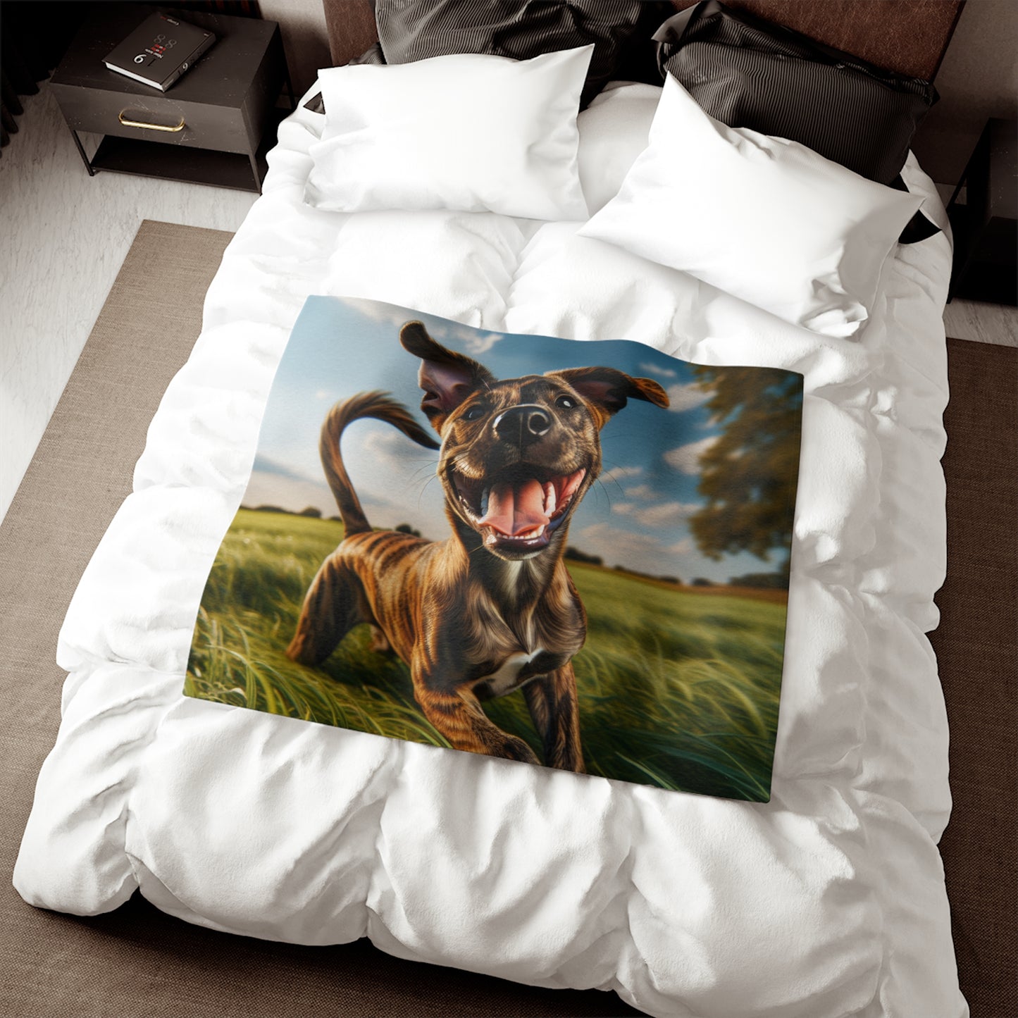 Treeing Tennessee Brindle Sweatshirt Blanket