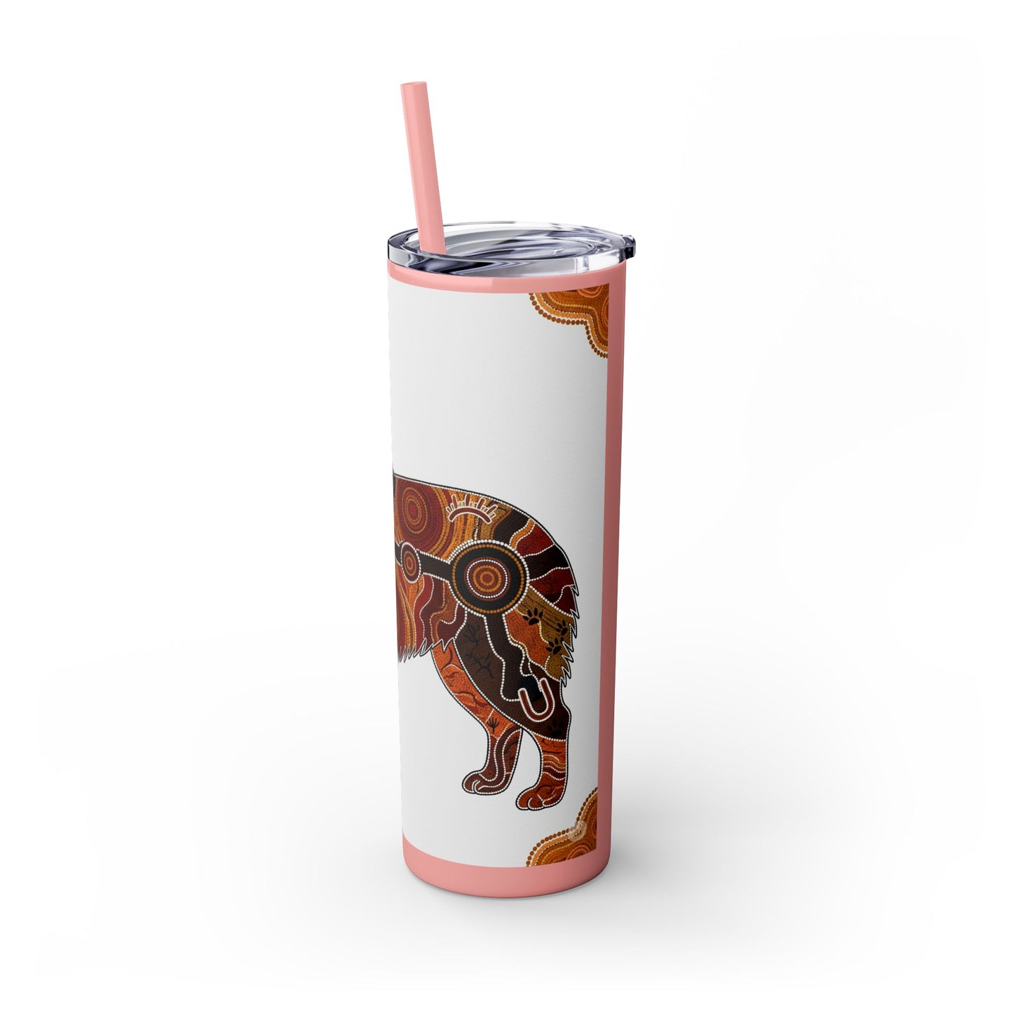 Australian Shepherd Skinny Tumbler with Straw, 20oz