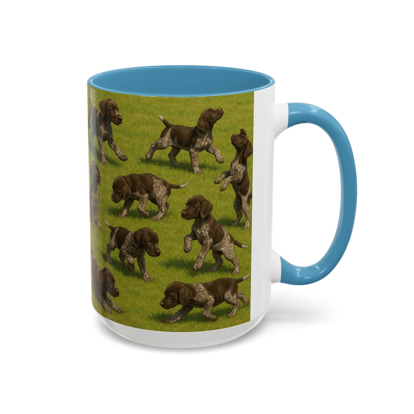 German Shorthaired Pointer puppies Accent Coffee Mug - Perfect Gift for Dog Lovers