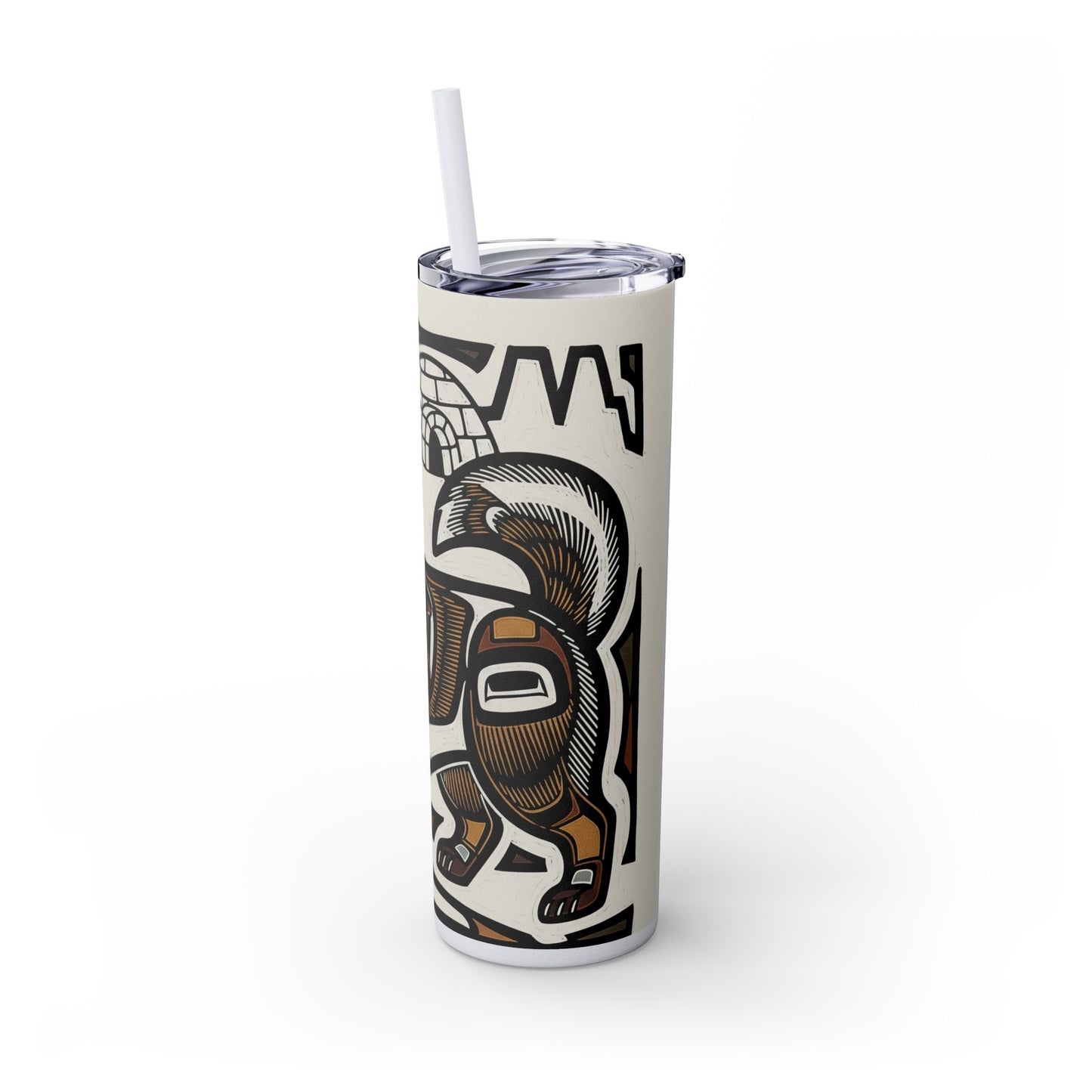 Canadian Eskimo Dog Tumbler with Straw, 20oz