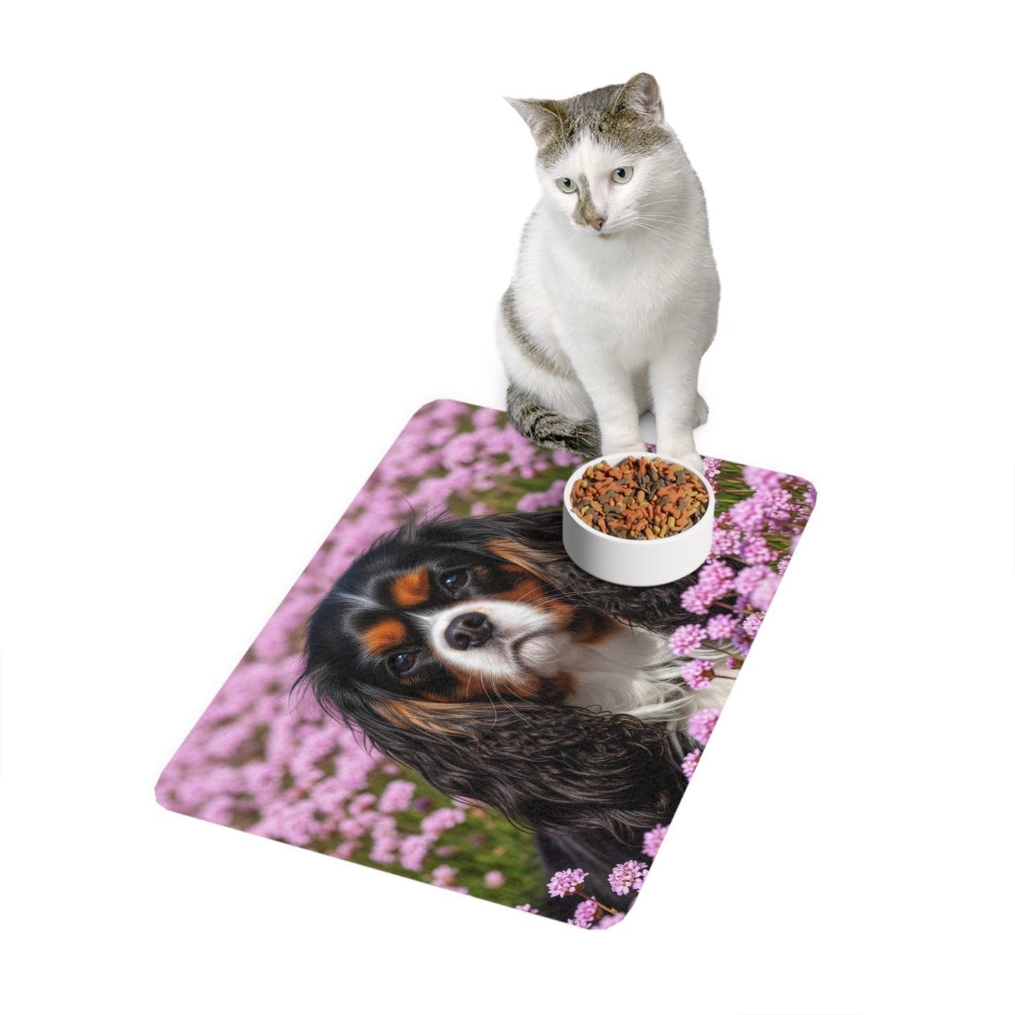 Pet Food Mat (12x18) - King Charles Spaniel