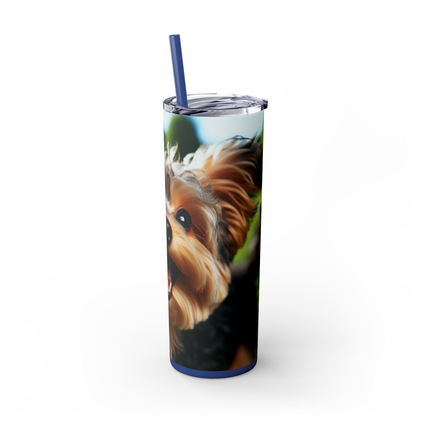 Yorkiepoo Tumbler with Straw, 20oz