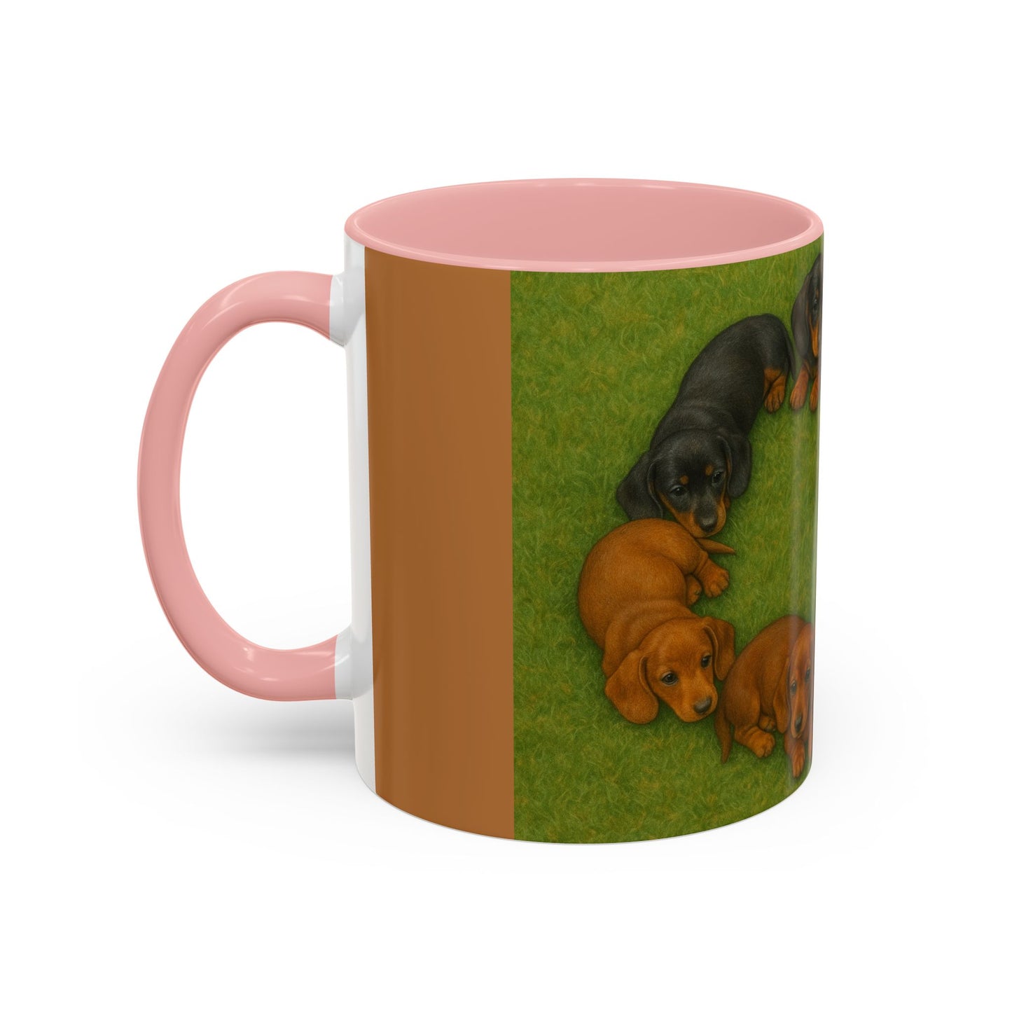 Dachshund puppies Accent Coffee Mug - Perfect Gift for Dog Lovers