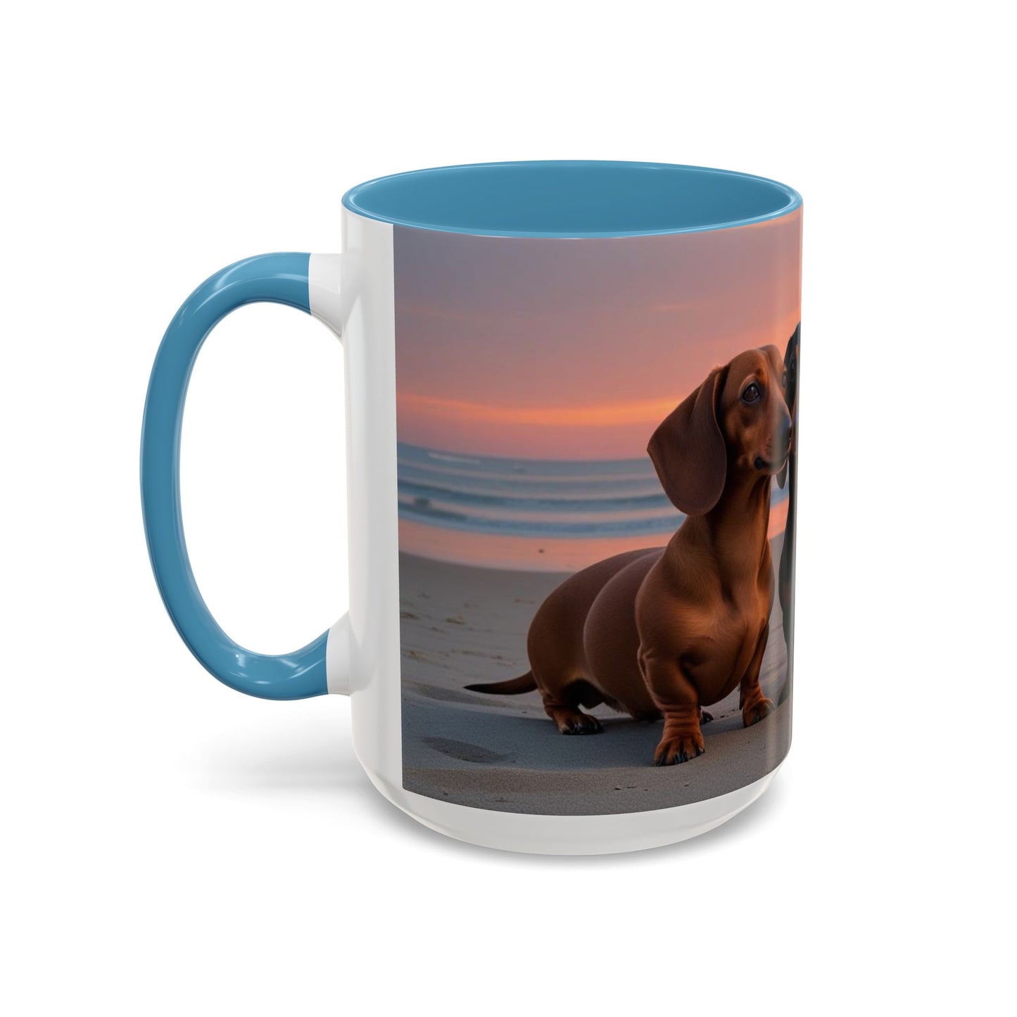 Dachshund Love Accent Coffee Mug - Perfect Gift for Dog Lovers
