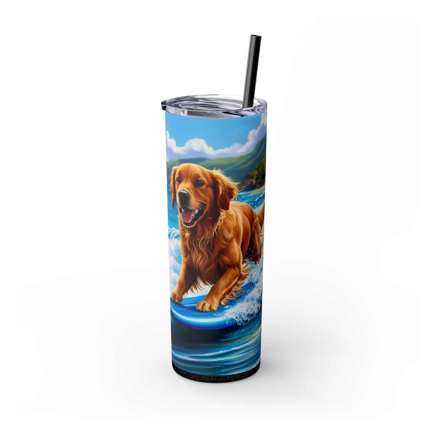 Surf Dogs Tumbler with Straw, 20oz