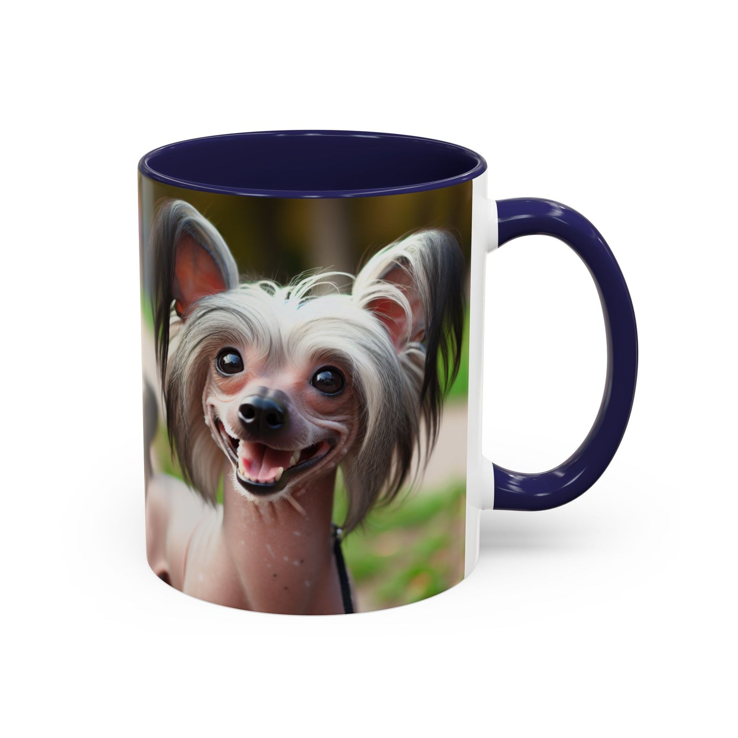 Chinese Crested Dog Accent Coffee Mug - Perfect Gift for Dog Lovers