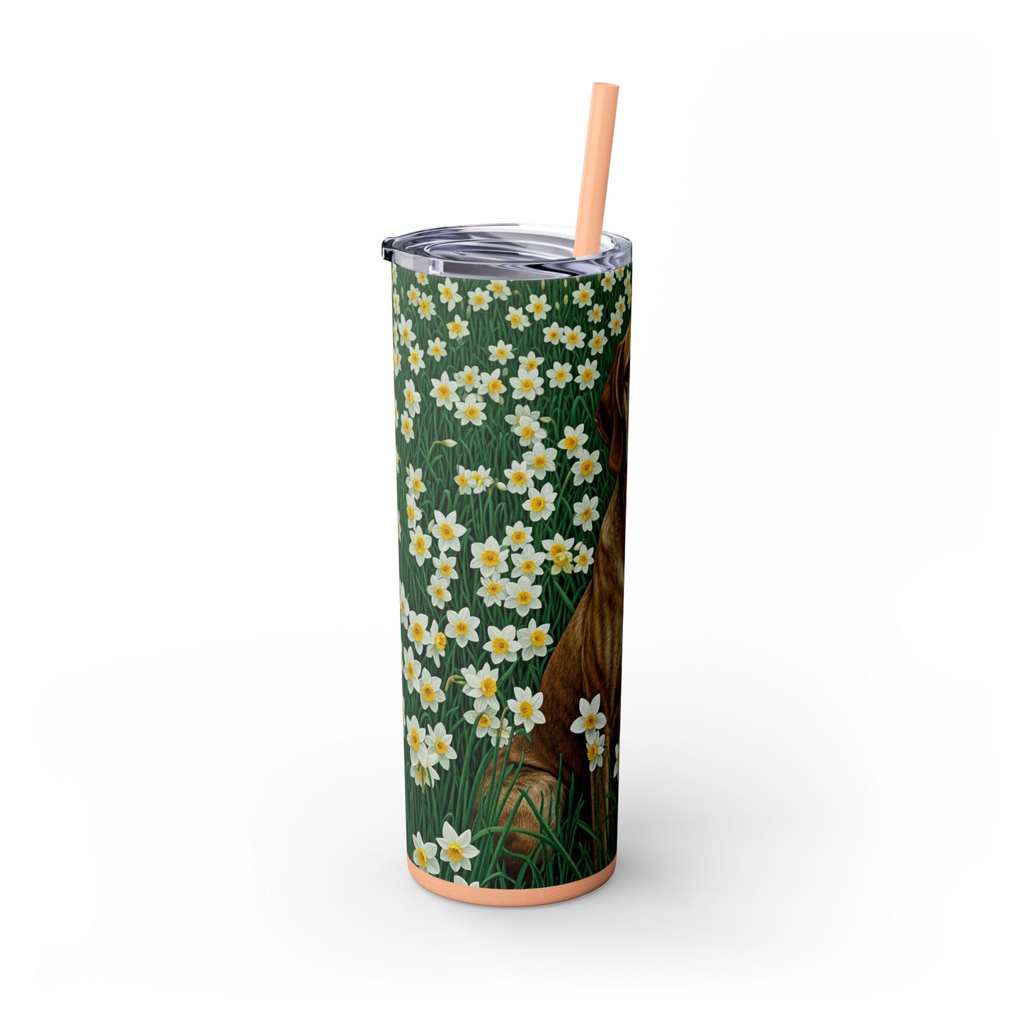 Porcelaine Tumbler with Straw, 20oz