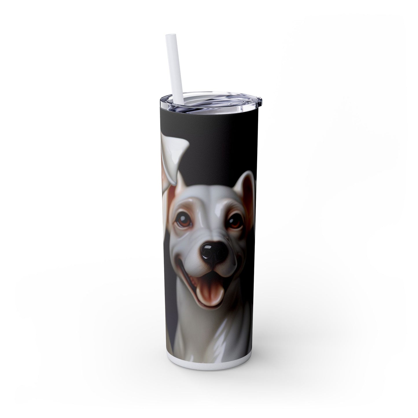 Porcelaine Tumbler with Straw, 20oz