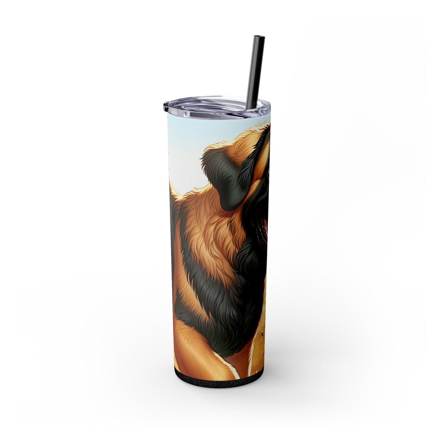 Spanish Mastiff Skinny Tumbler with Straw, 20oz