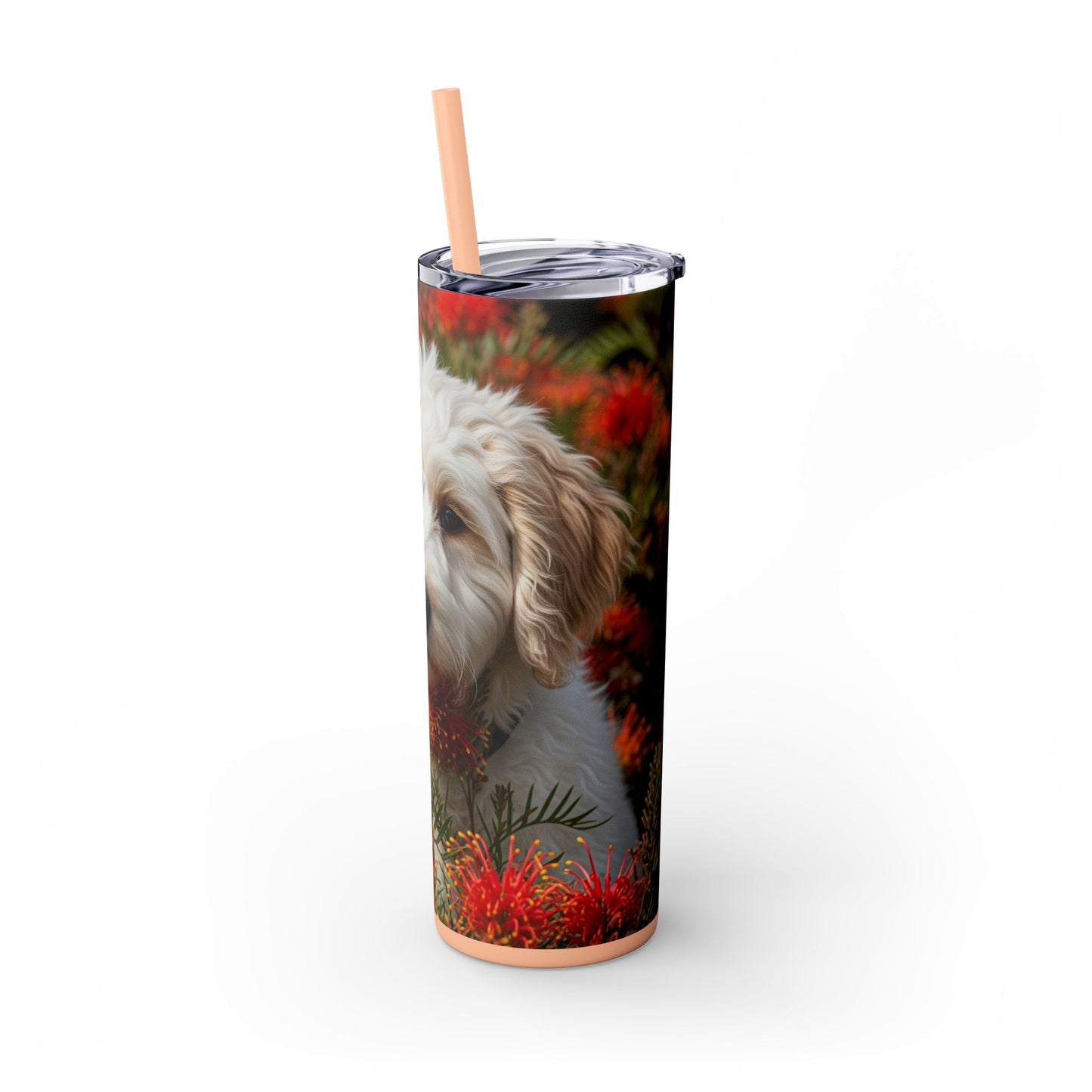 Labradoodle Tumbler with Straw, 20oz