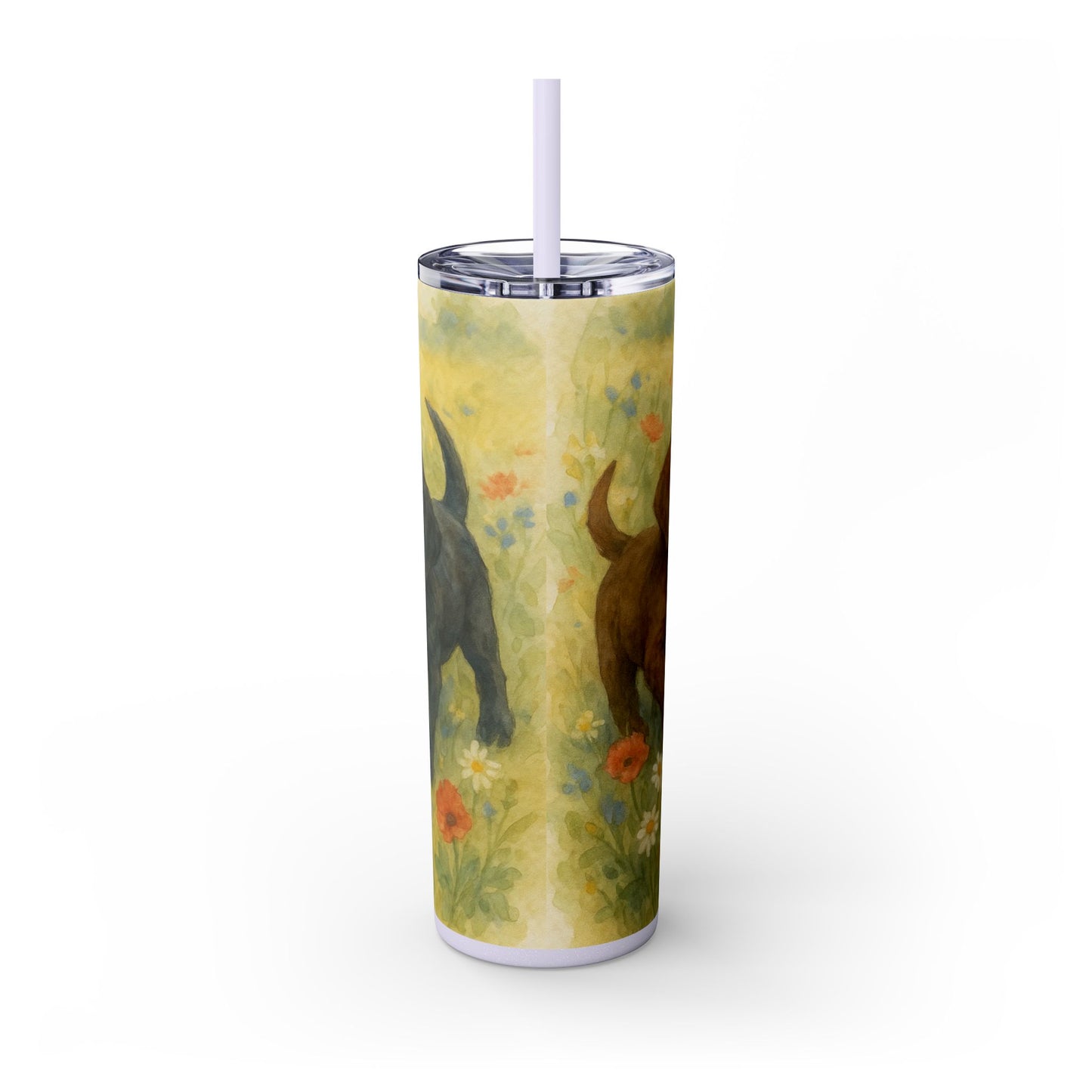 Labrador Retriever puppies Tumbler with Straw, 20oz