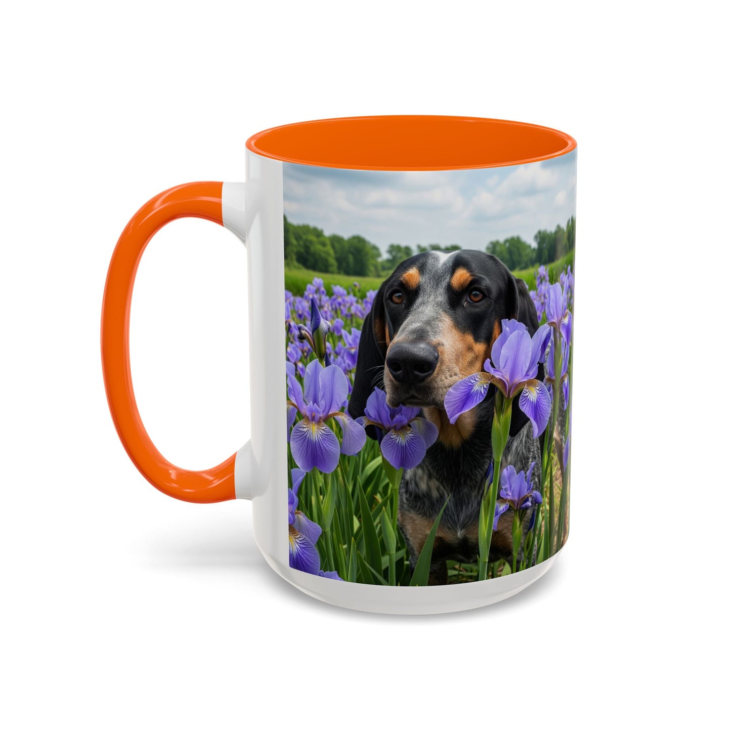 Bluetick Coonhound Accent Coffee Mug - Perfect Gift for Dog Lovers