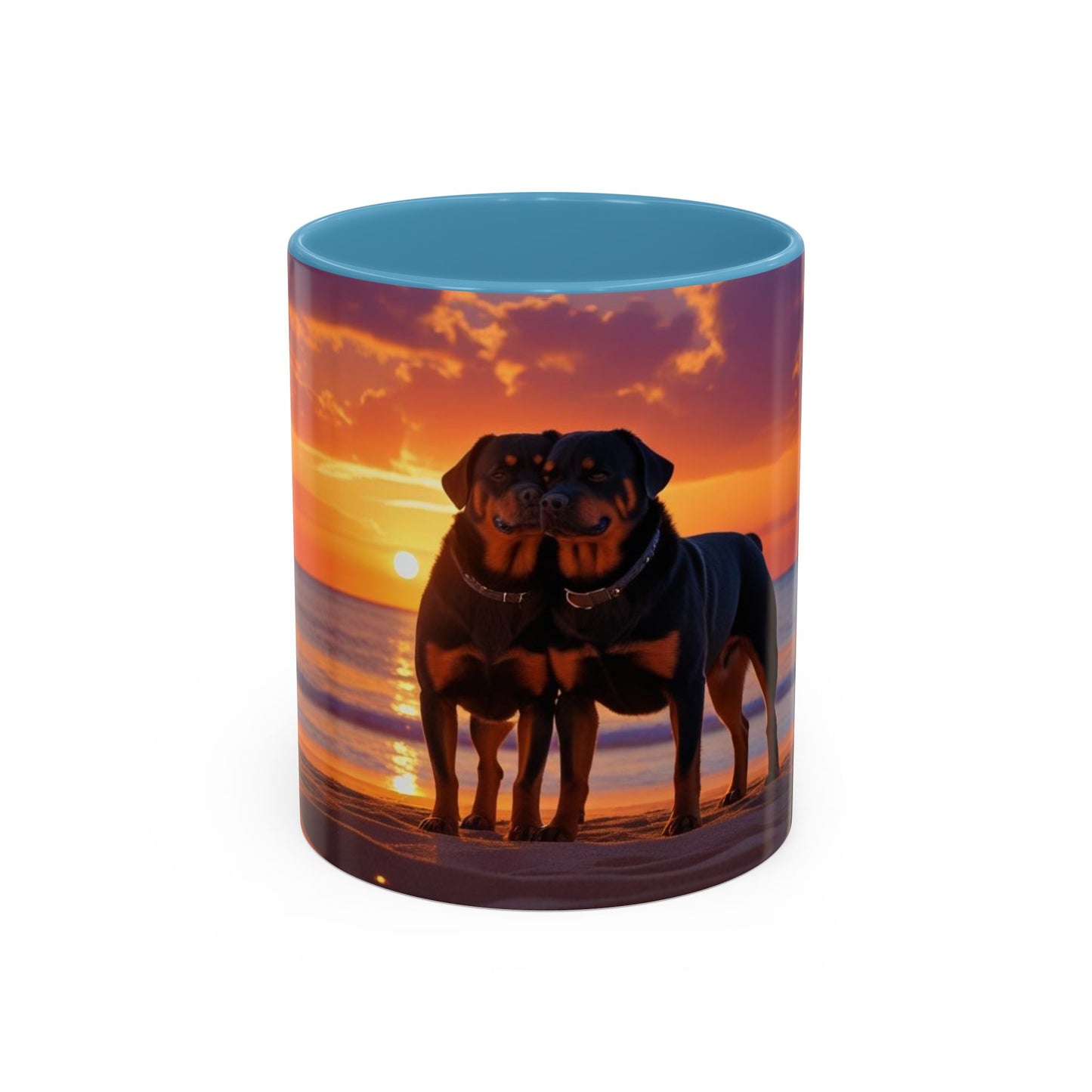 Rottweiler Love Accent Coffee Mug - Perfect Gift for Dog Lovers