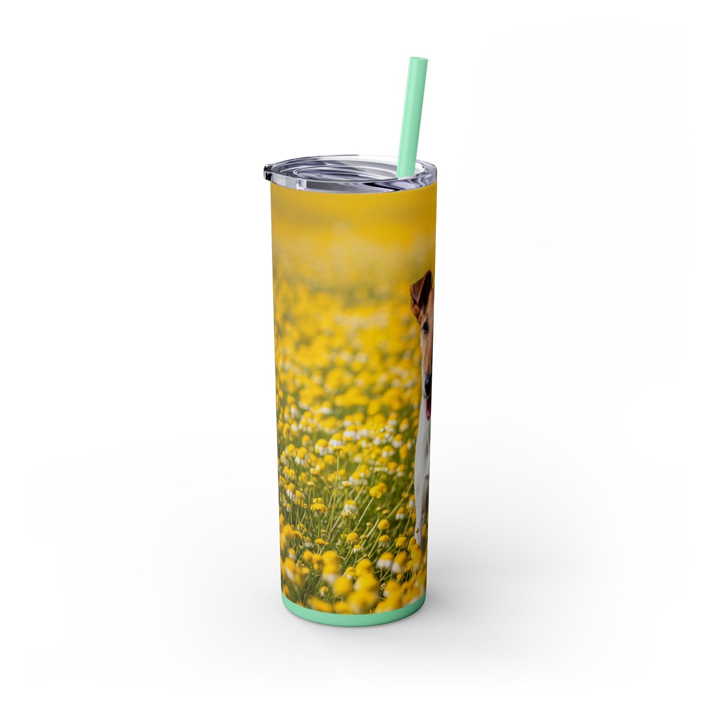 Smooth Fox Terrier Tumbler with Straw, 20oz