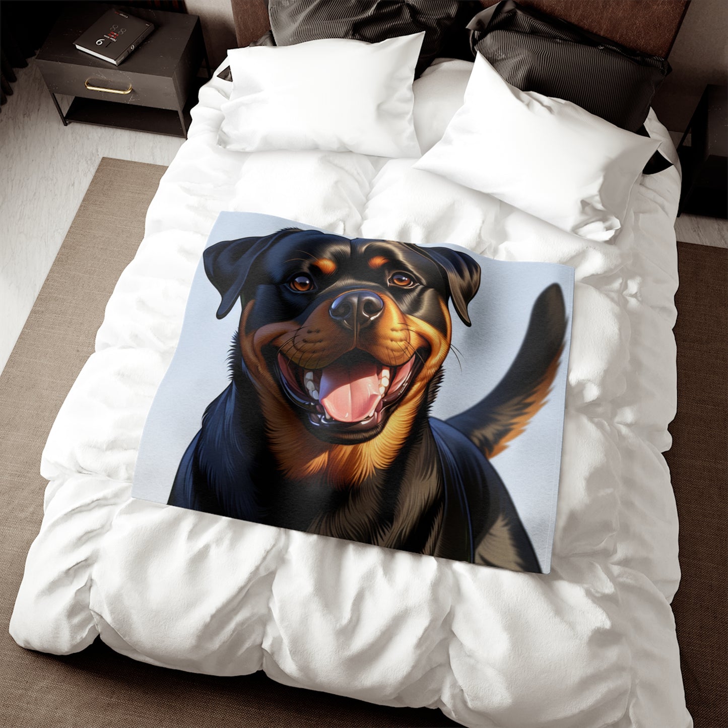 Rottweiler Sweatshirt Blanket