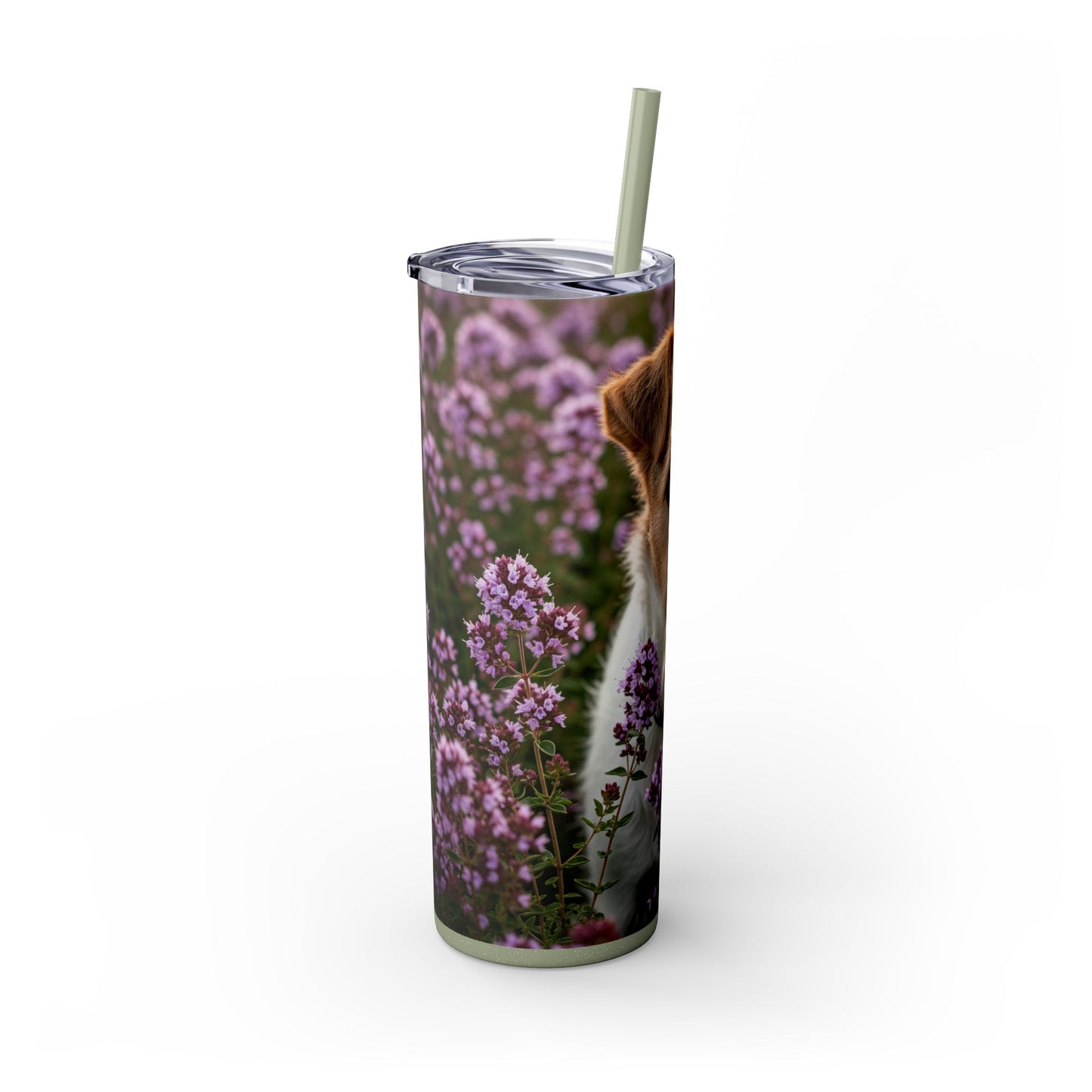 Fox Terrier Tumbler with Straw, 20oz