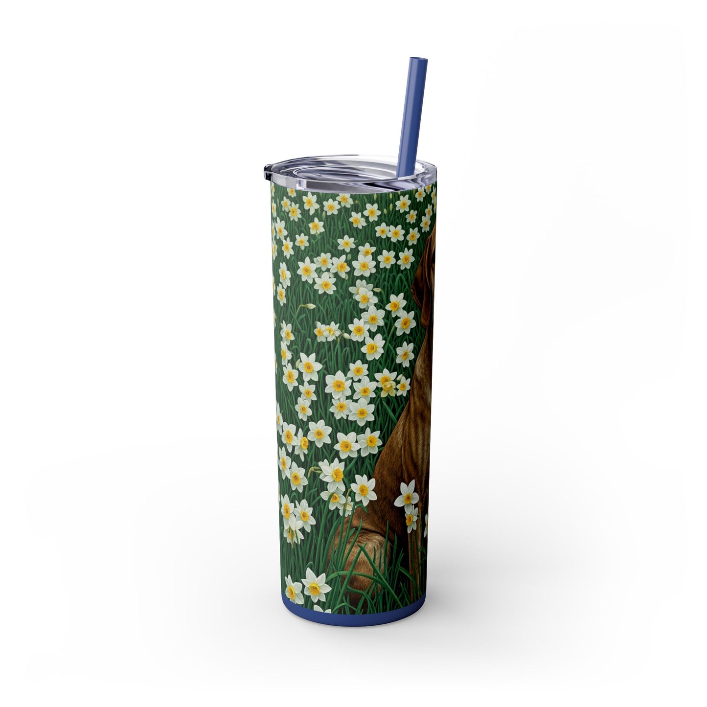 Porcelaine Tumbler with Straw, 20oz