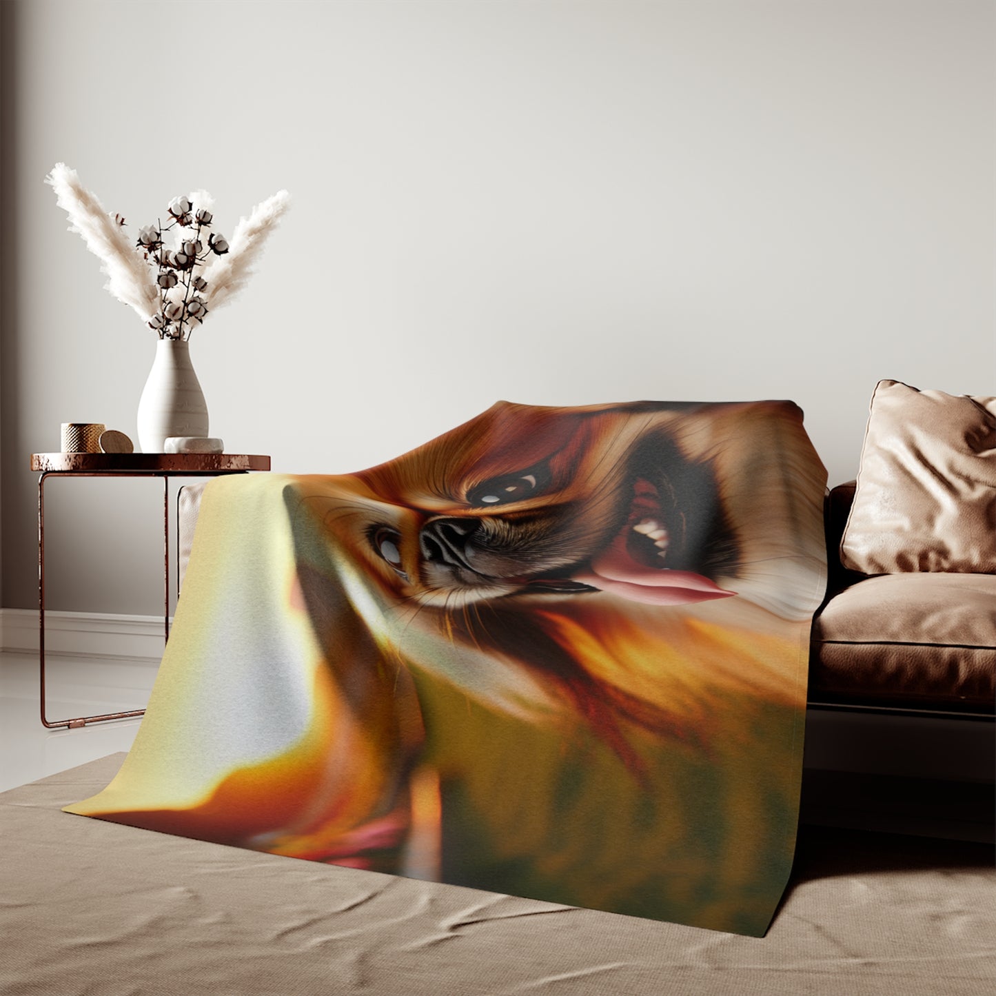Pekingese Sweatshirt Blanket