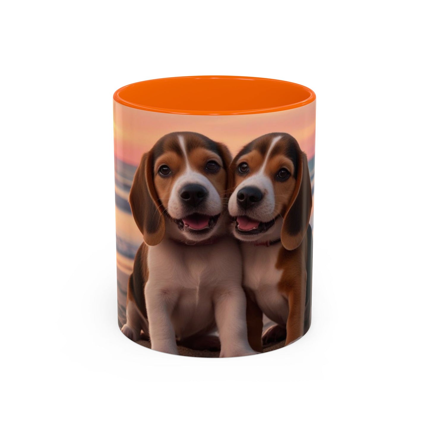 Beagle Love Accent Coffee Mug - Perfect Gift for Dog Lovers