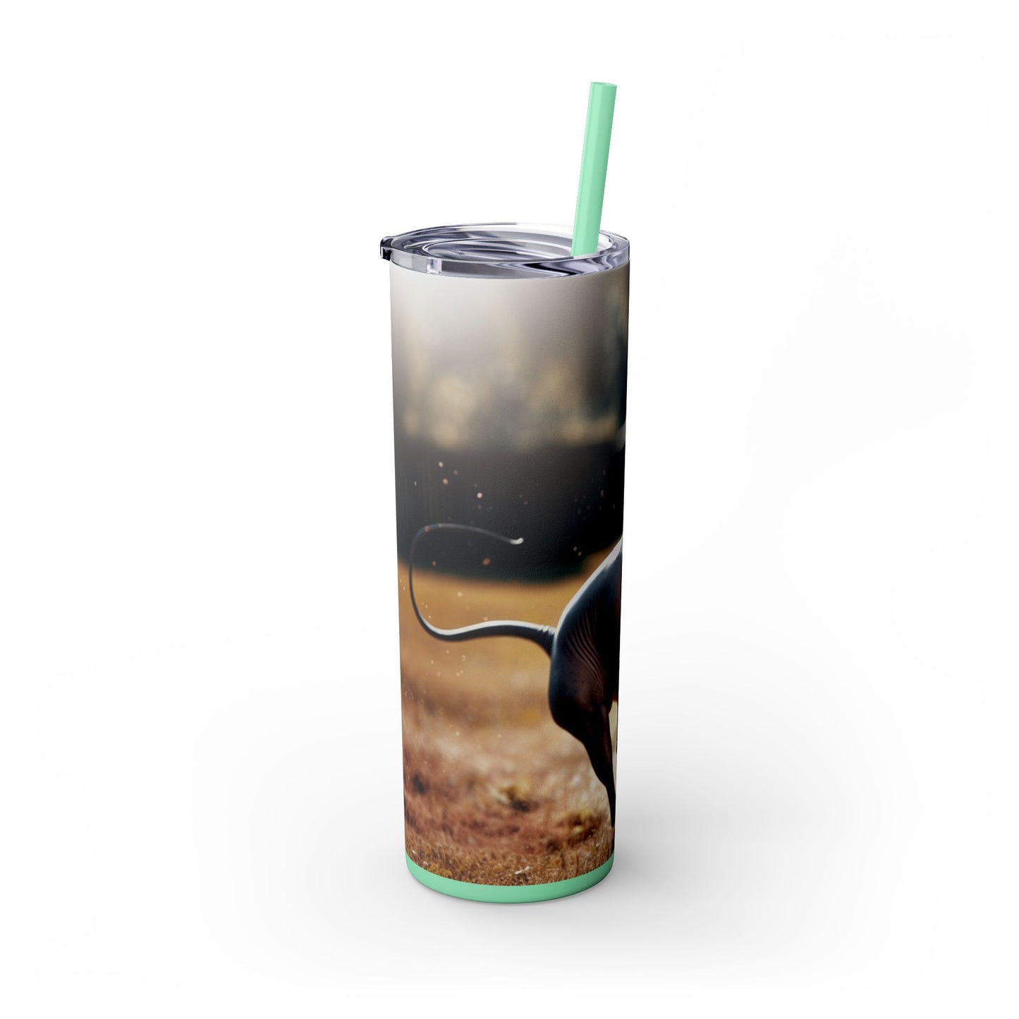 American Hairless Terrier Tumbler with Straw, 20oz