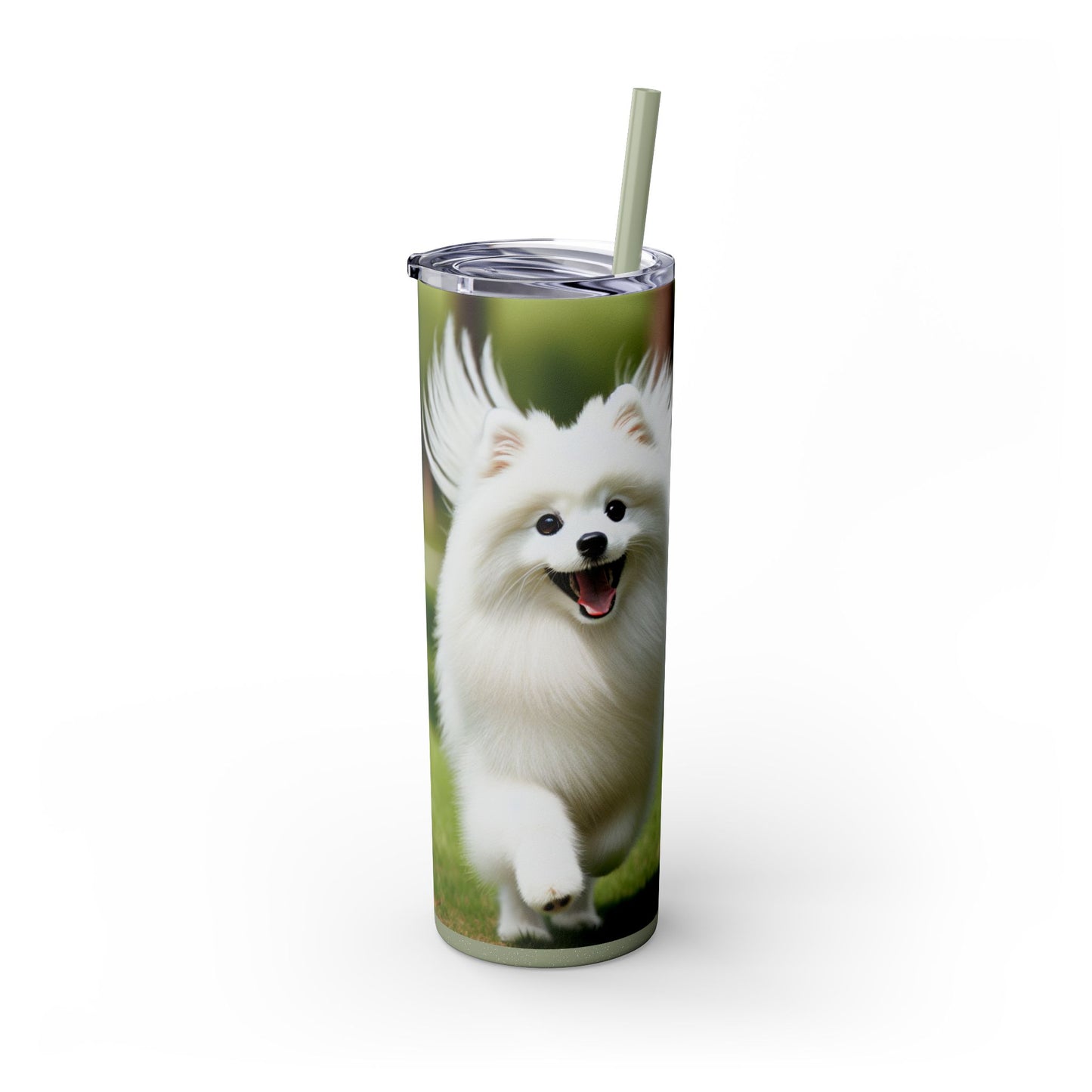 Japanese Spitz Tumbler with Straw, 20oz