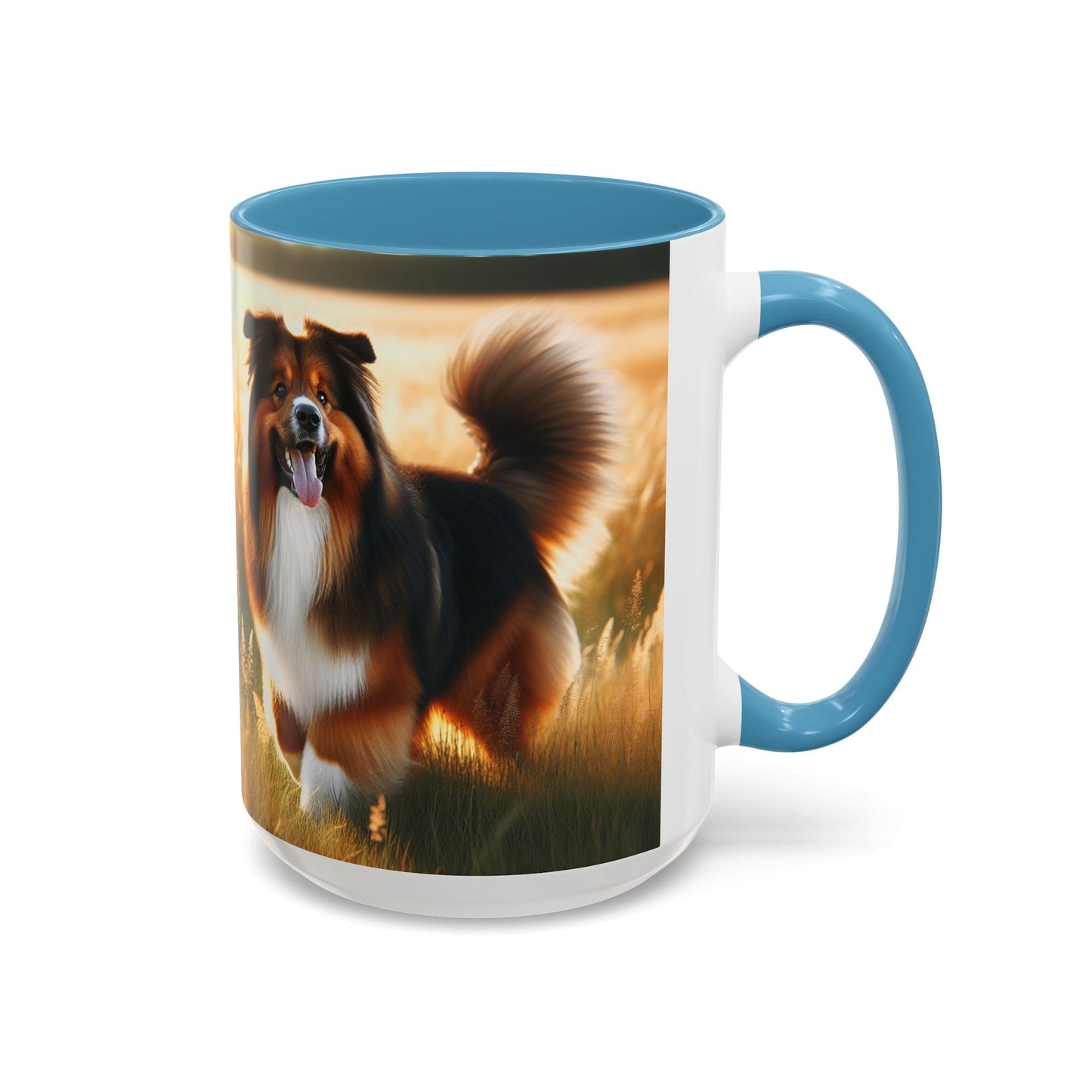Bohemian Shepherd Accent Coffee Mug - Perfect Gift for Dog Lovers